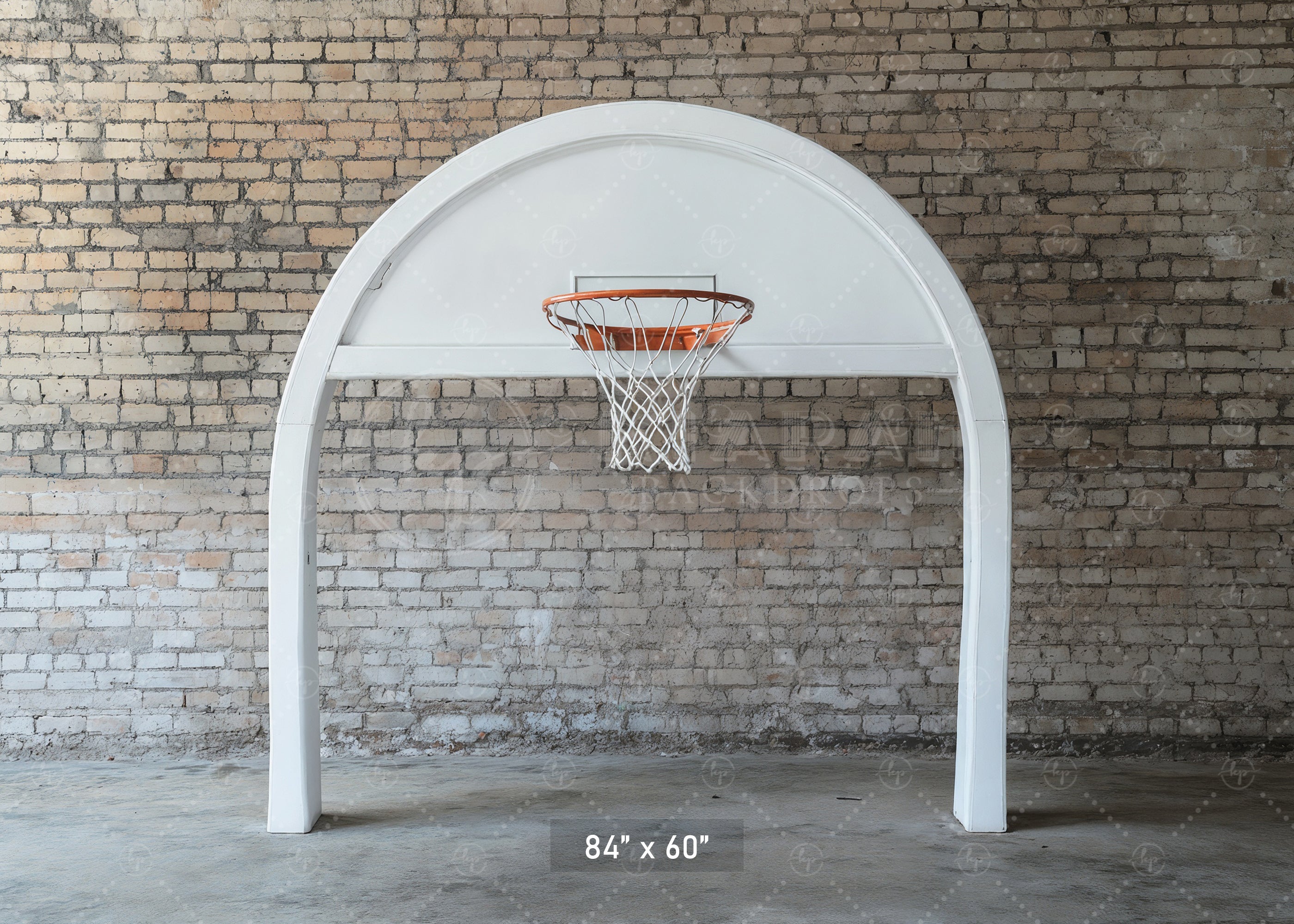 Urban Court Basketball Hoop Backdrop