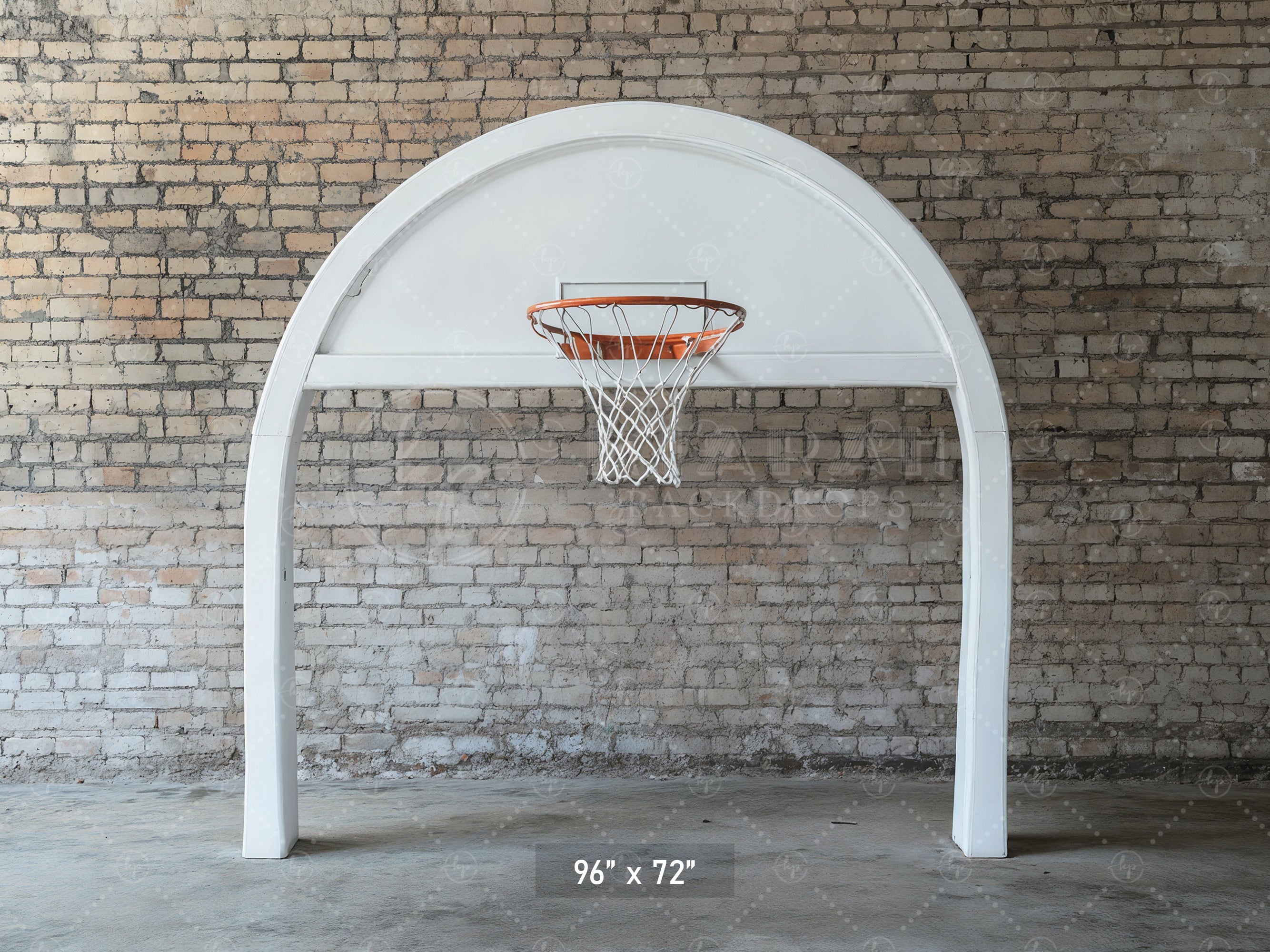 Urban Court Basketball Hoop Backdrop