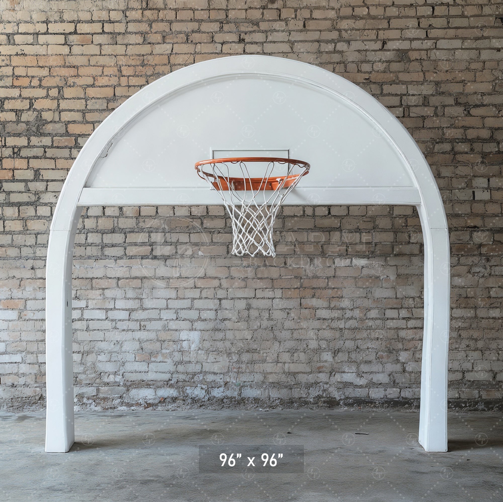 Urban Court Basketball Hoop Backdrop