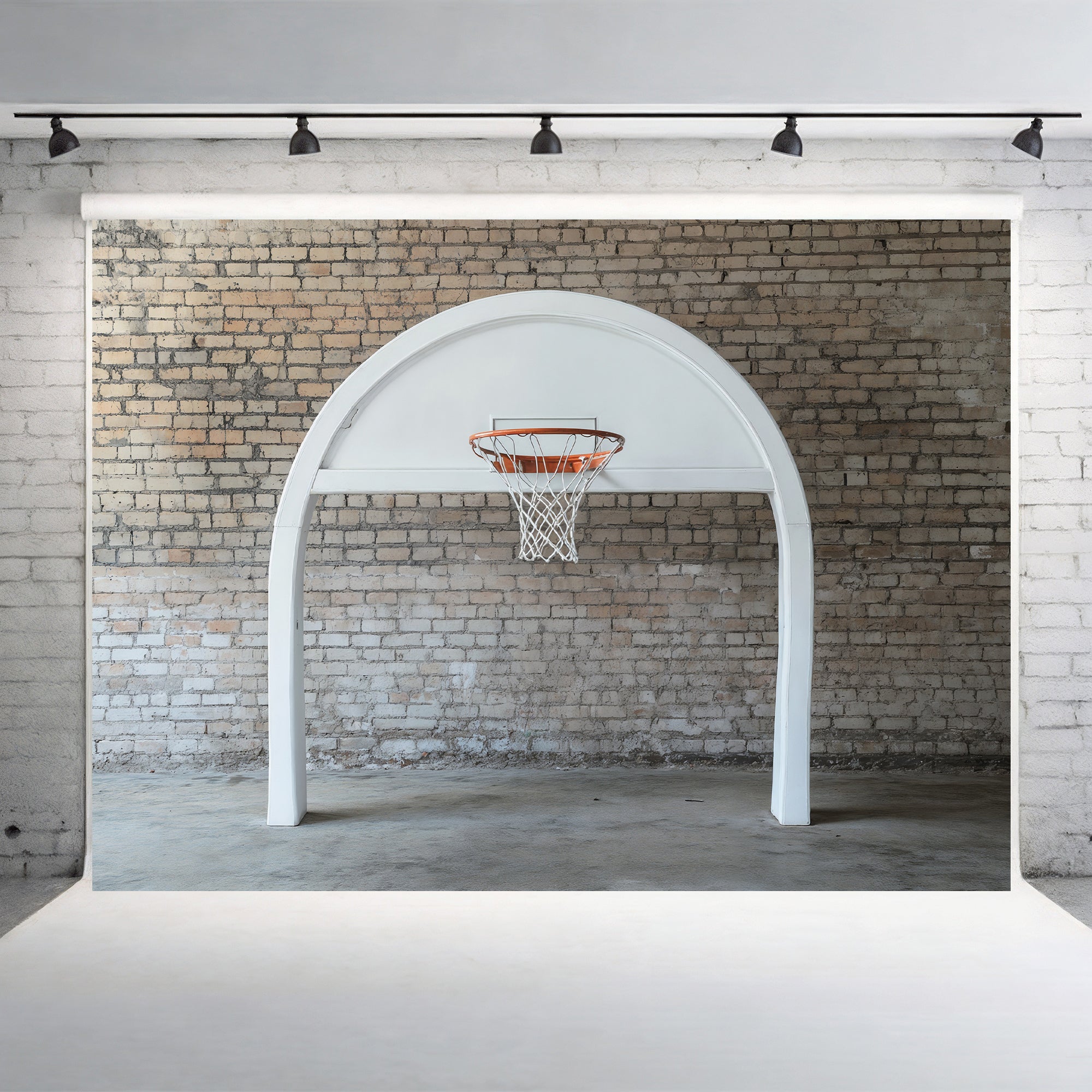 Urban Court Basketball Hoop Backdrop