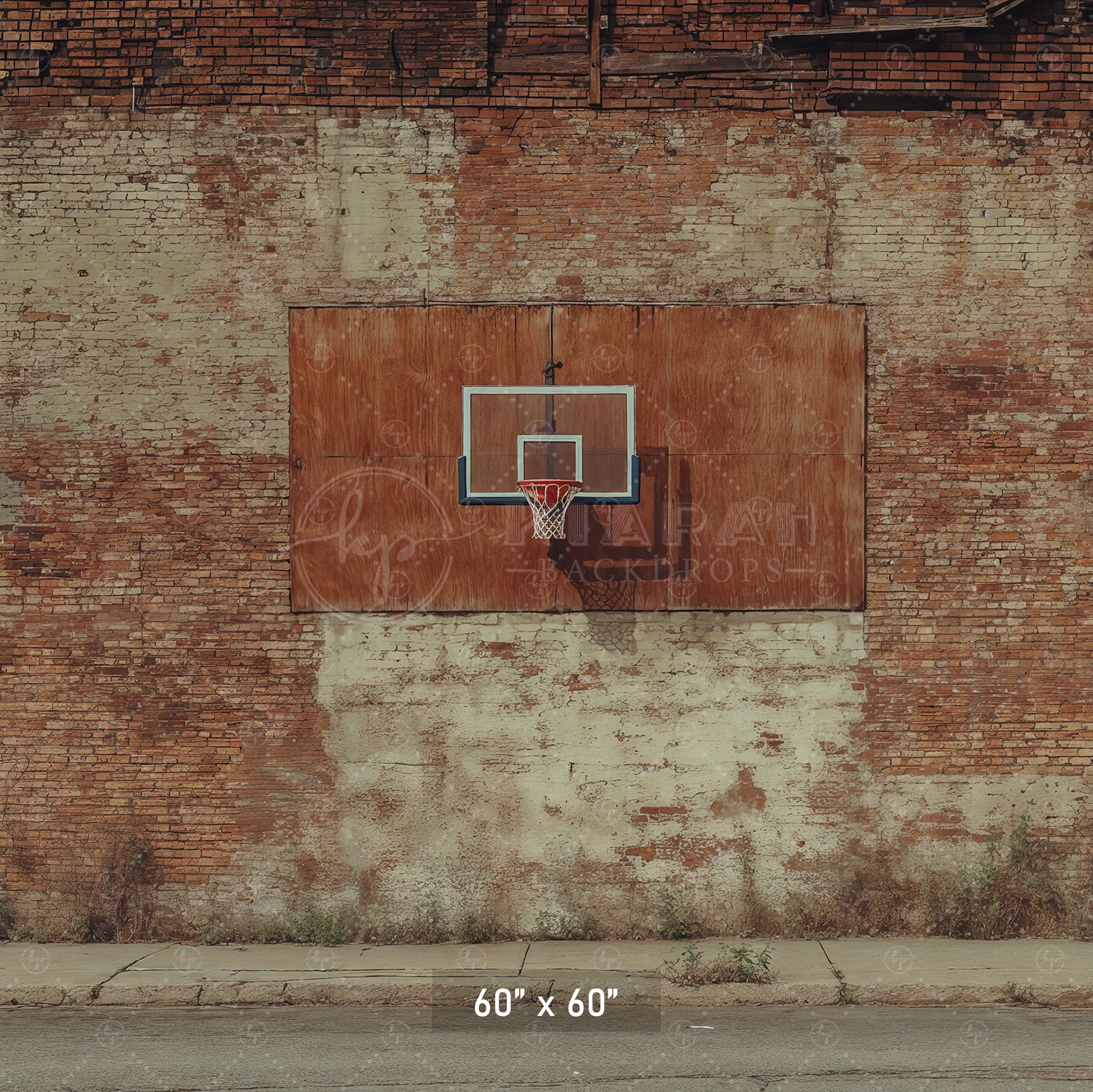 Gritty Street Ball Hoop Backdrop
