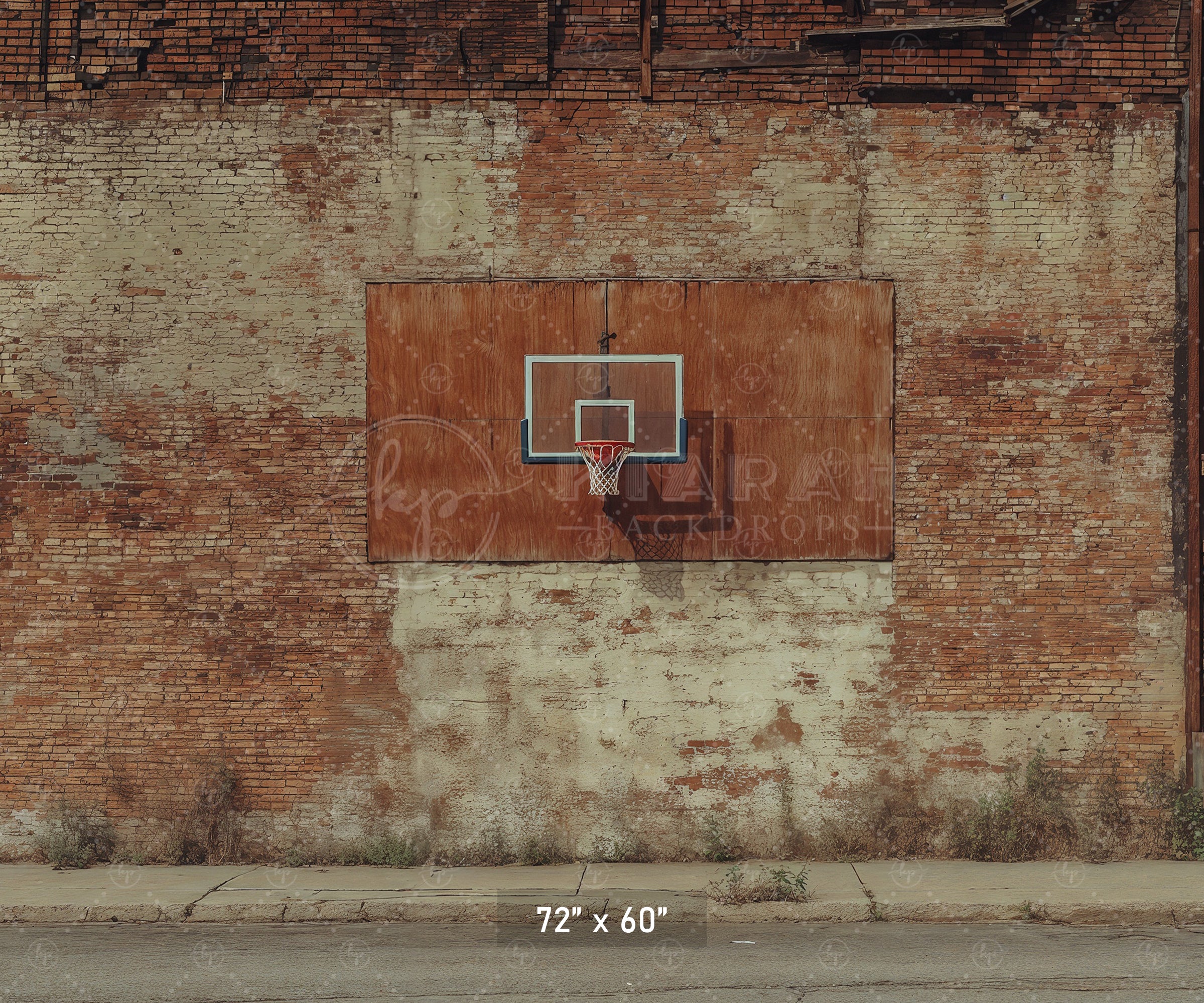 Gritty Street Ball Hoop Backdrop