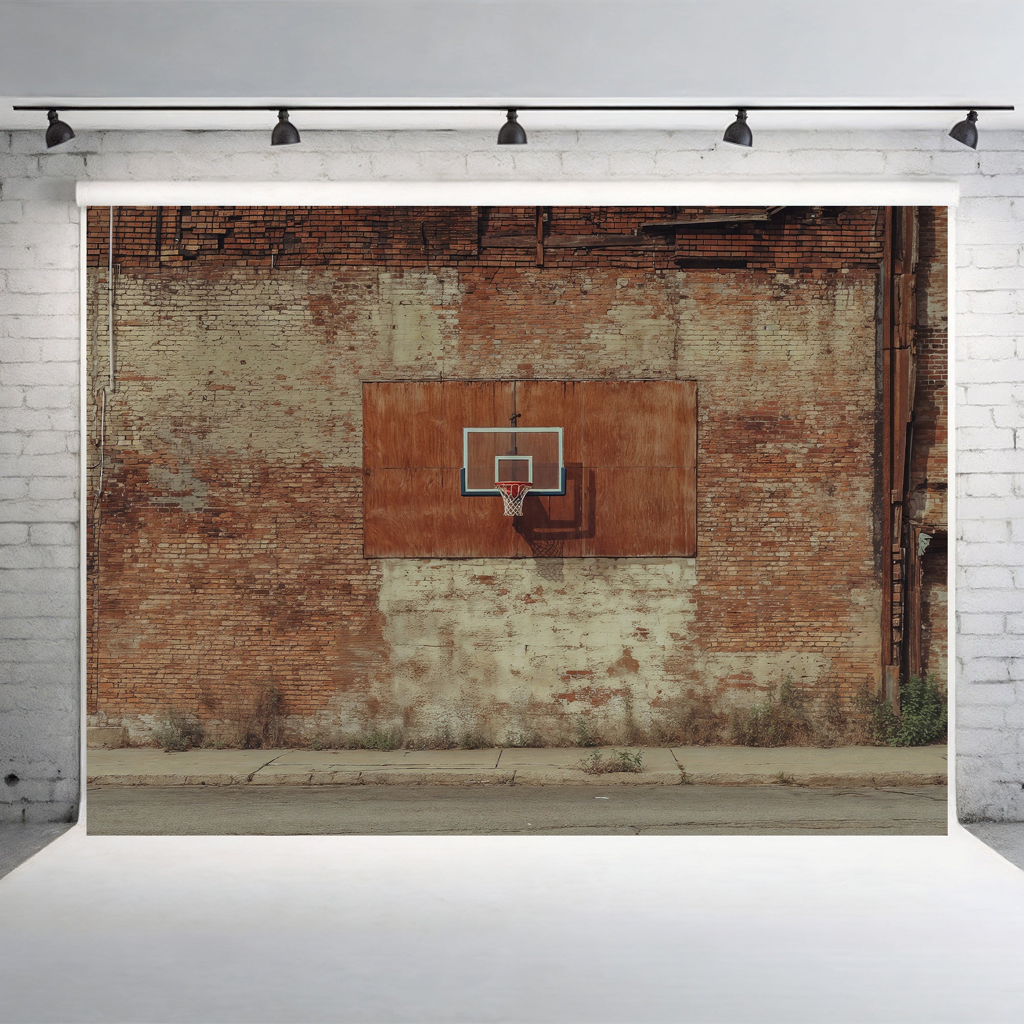 Gritty Street Ball Hoop Backdrop