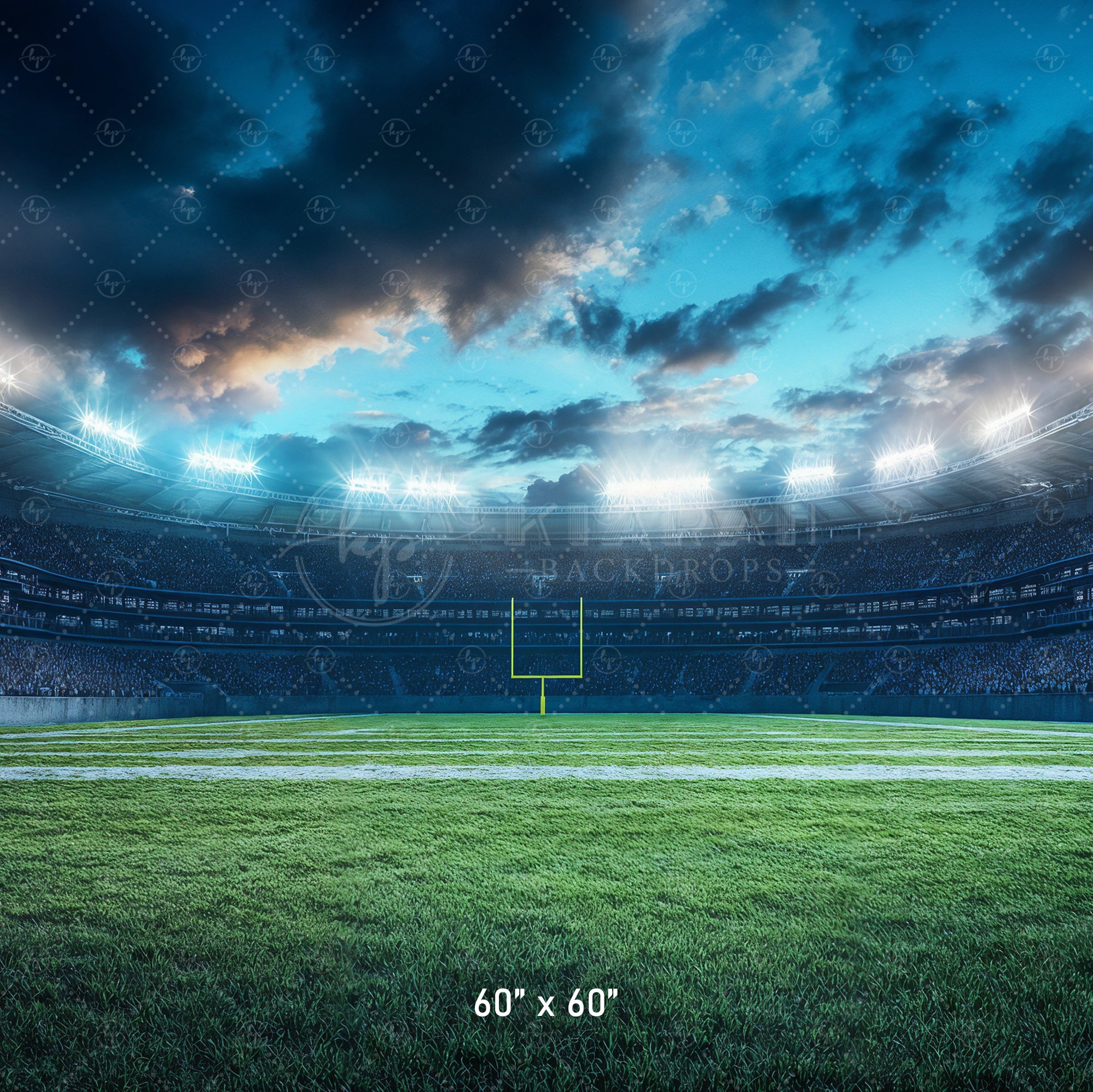 Friday Night Lights Football Field Backdrop