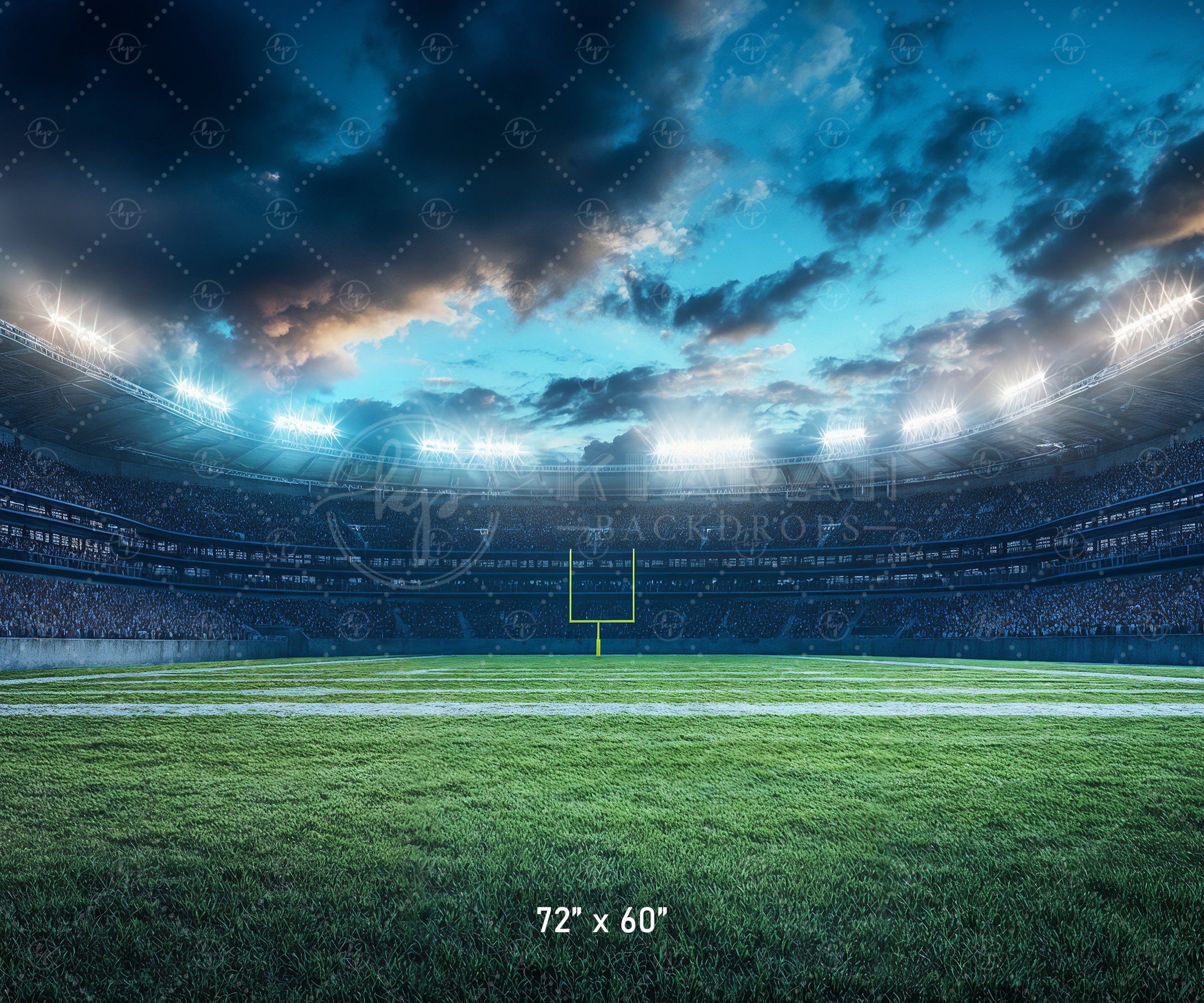 Friday Night Lights Football Field Backdrop