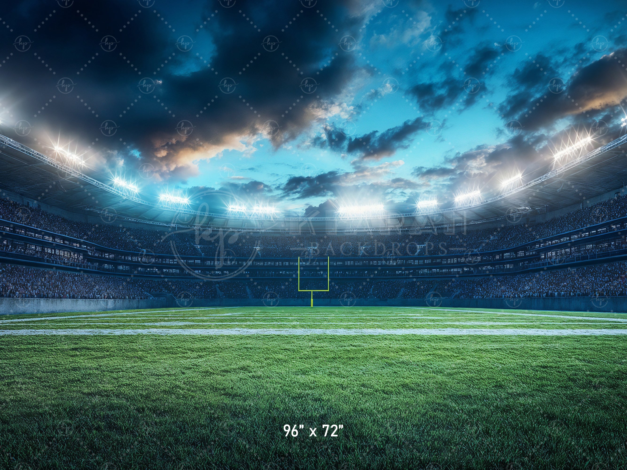 Friday Night Lights Football Field Backdrop
