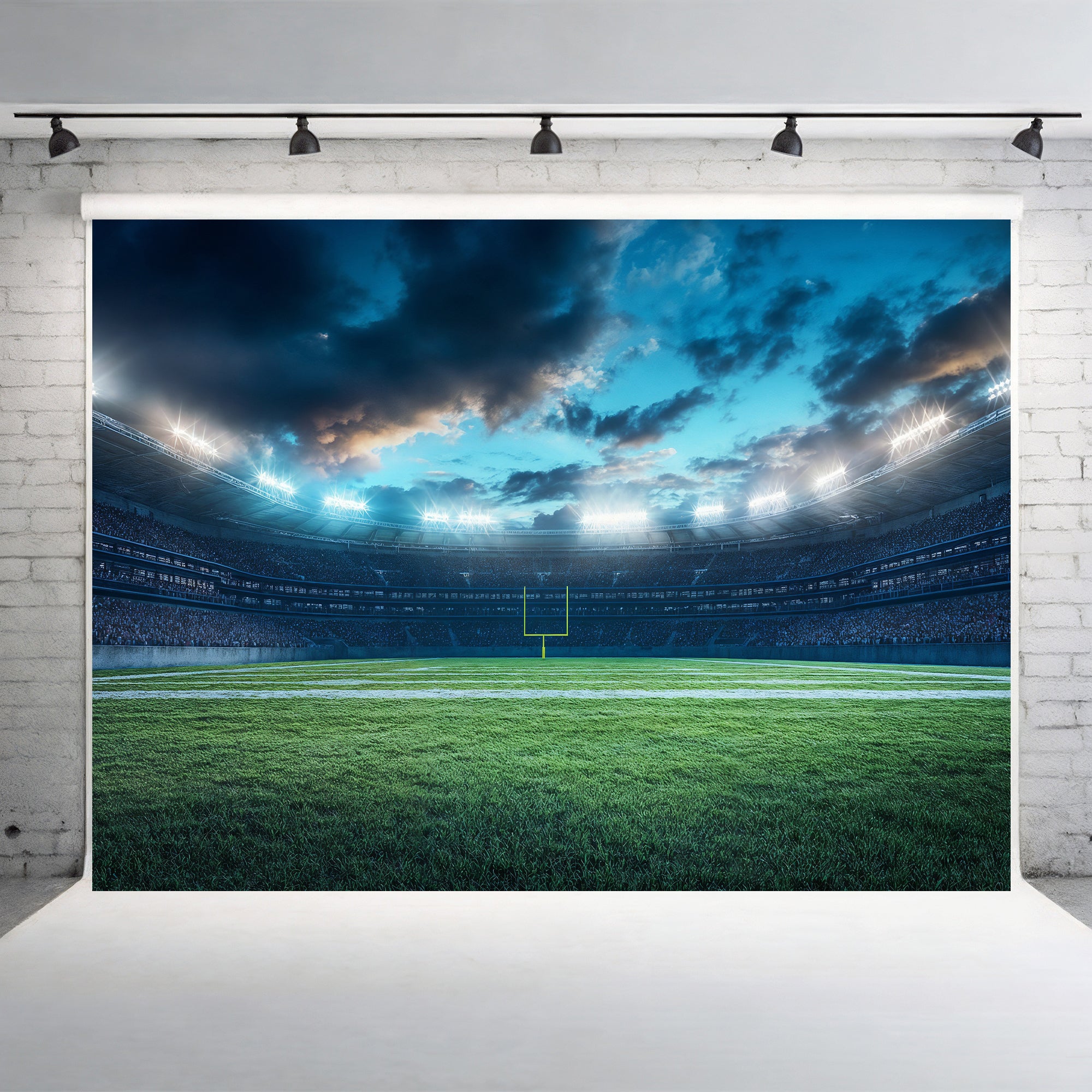 Friday Night Lights Football Field Backdrop
