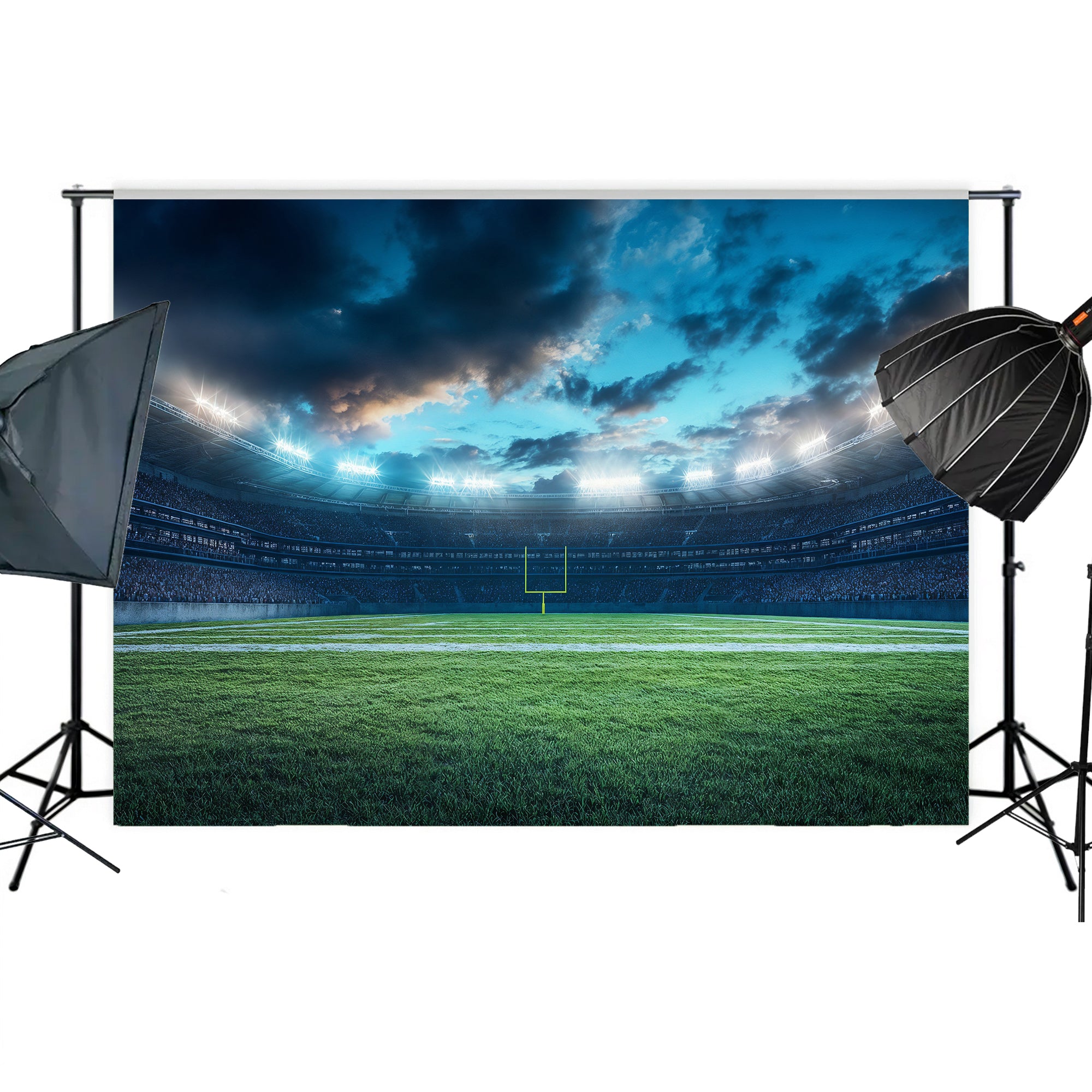 Friday Night Lights Football Field Backdrop