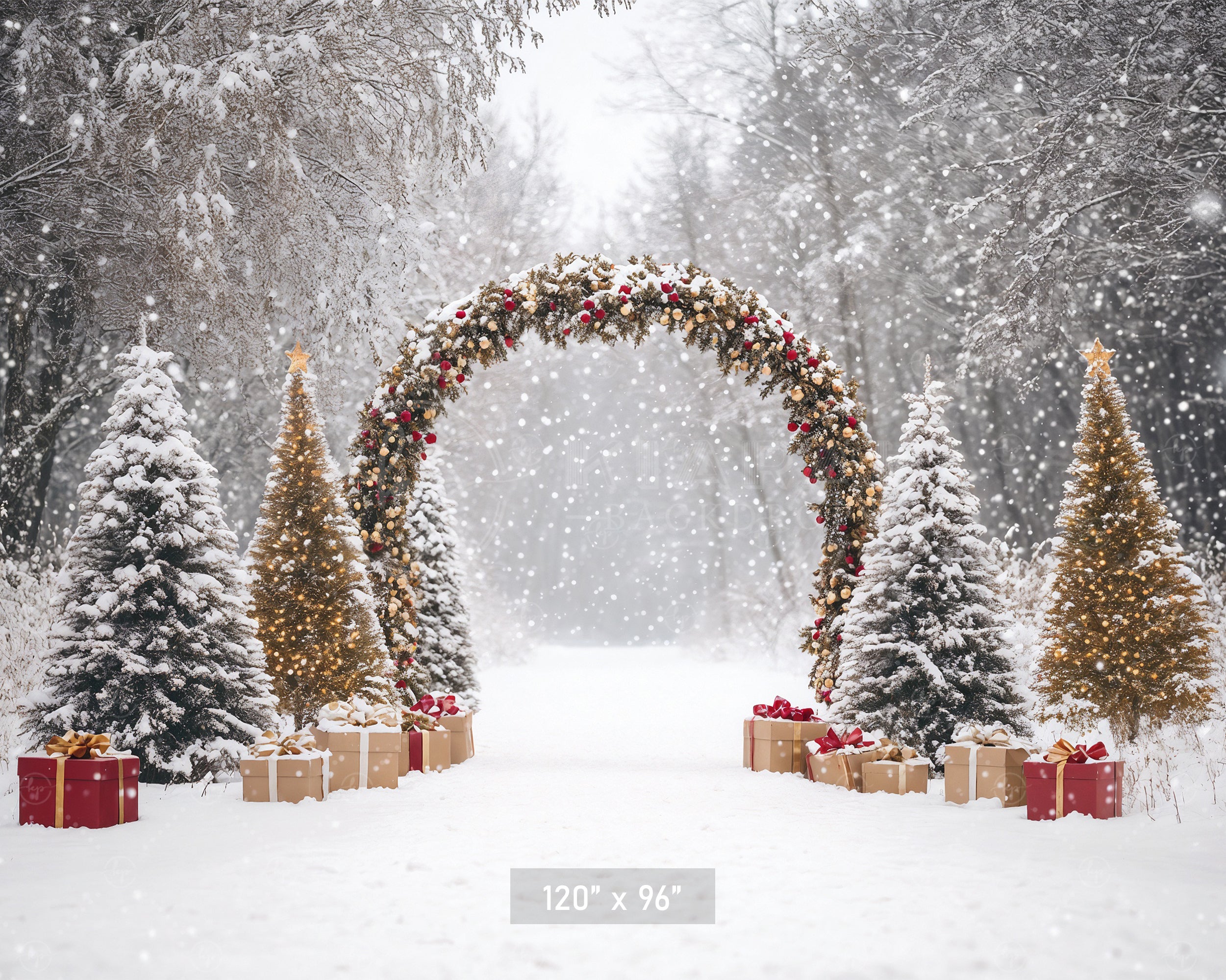 Festive Garland Archway Backdrop