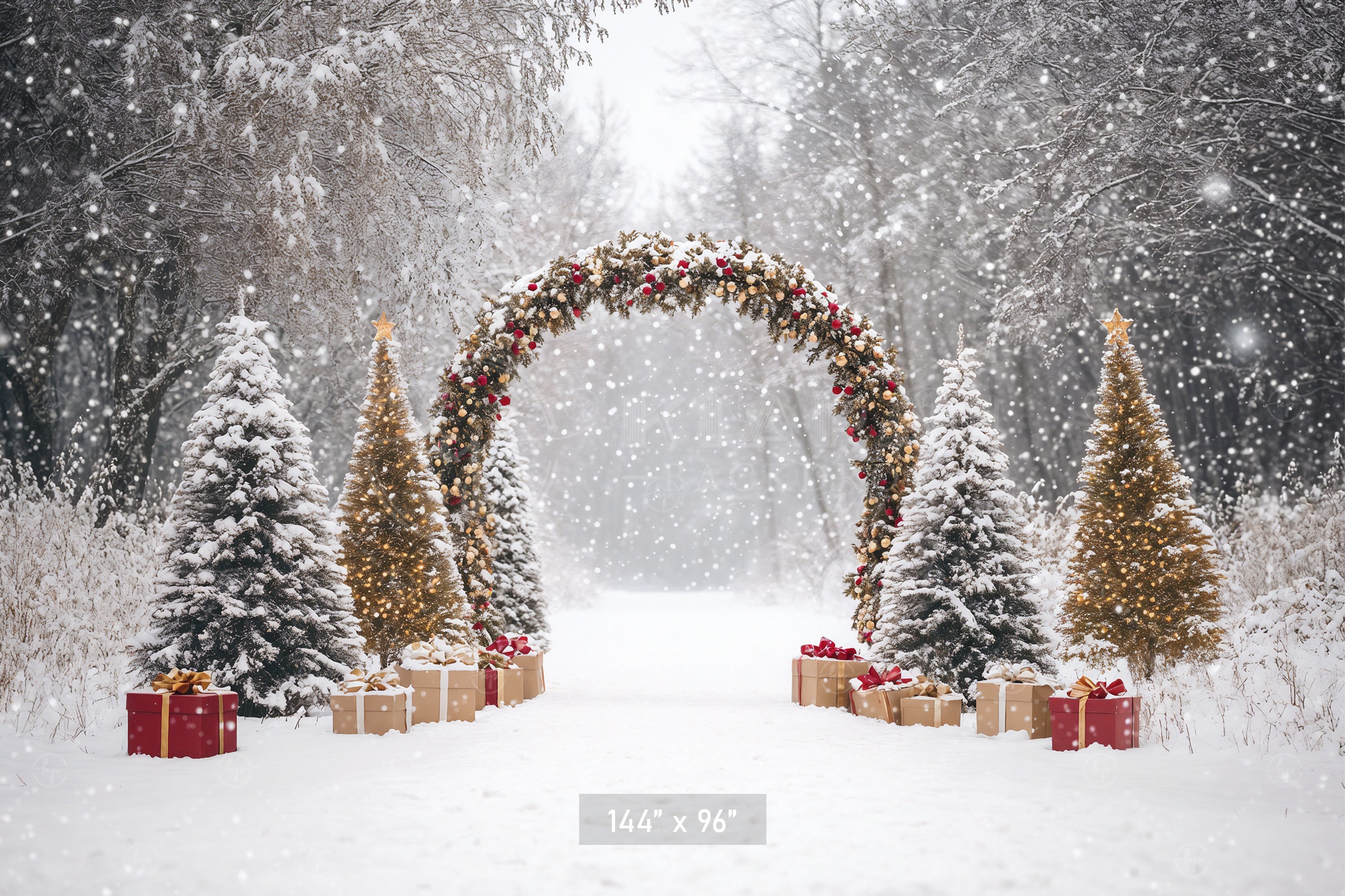 Festive Garland Archway Backdrop