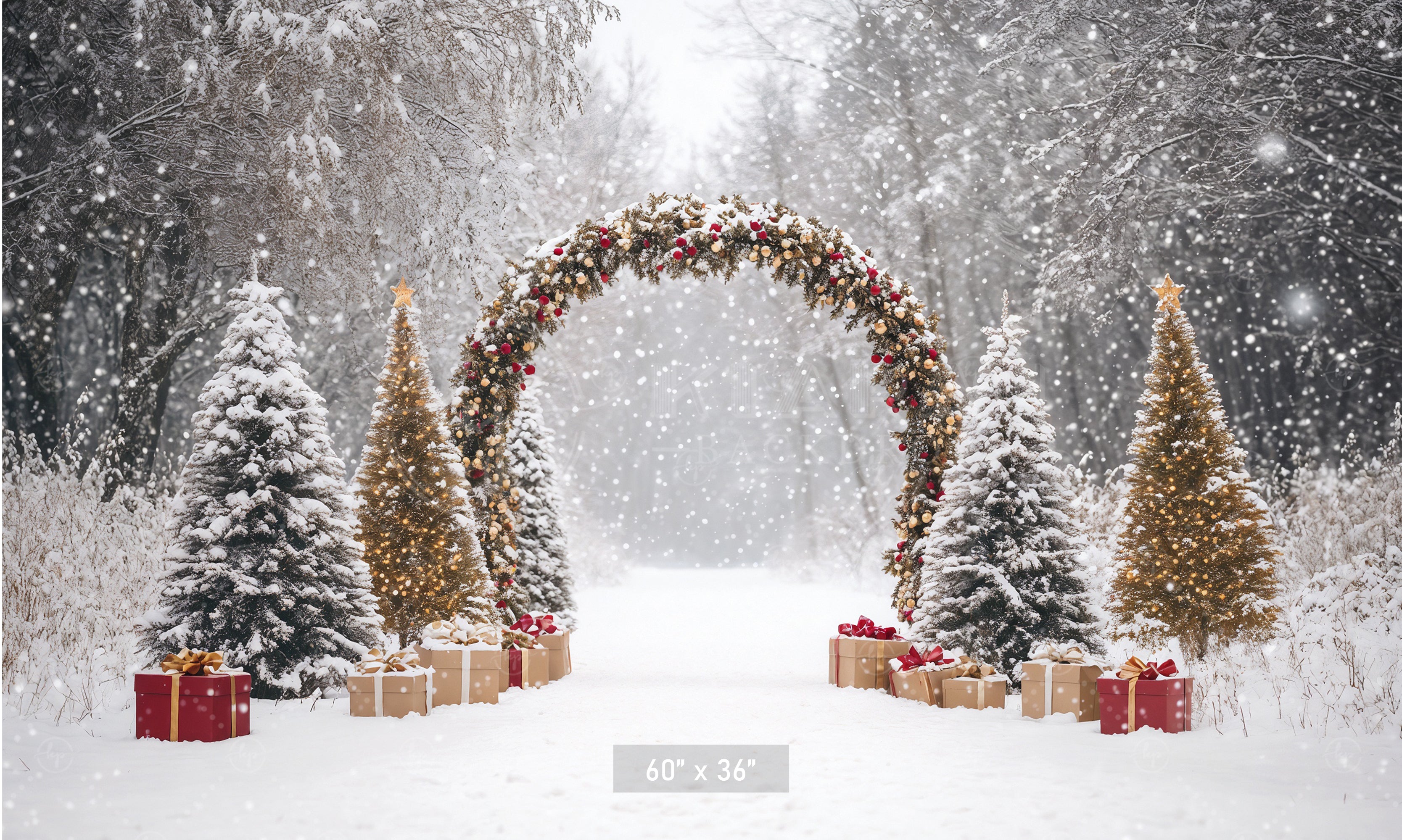 Festive Garland Archway Backdrop