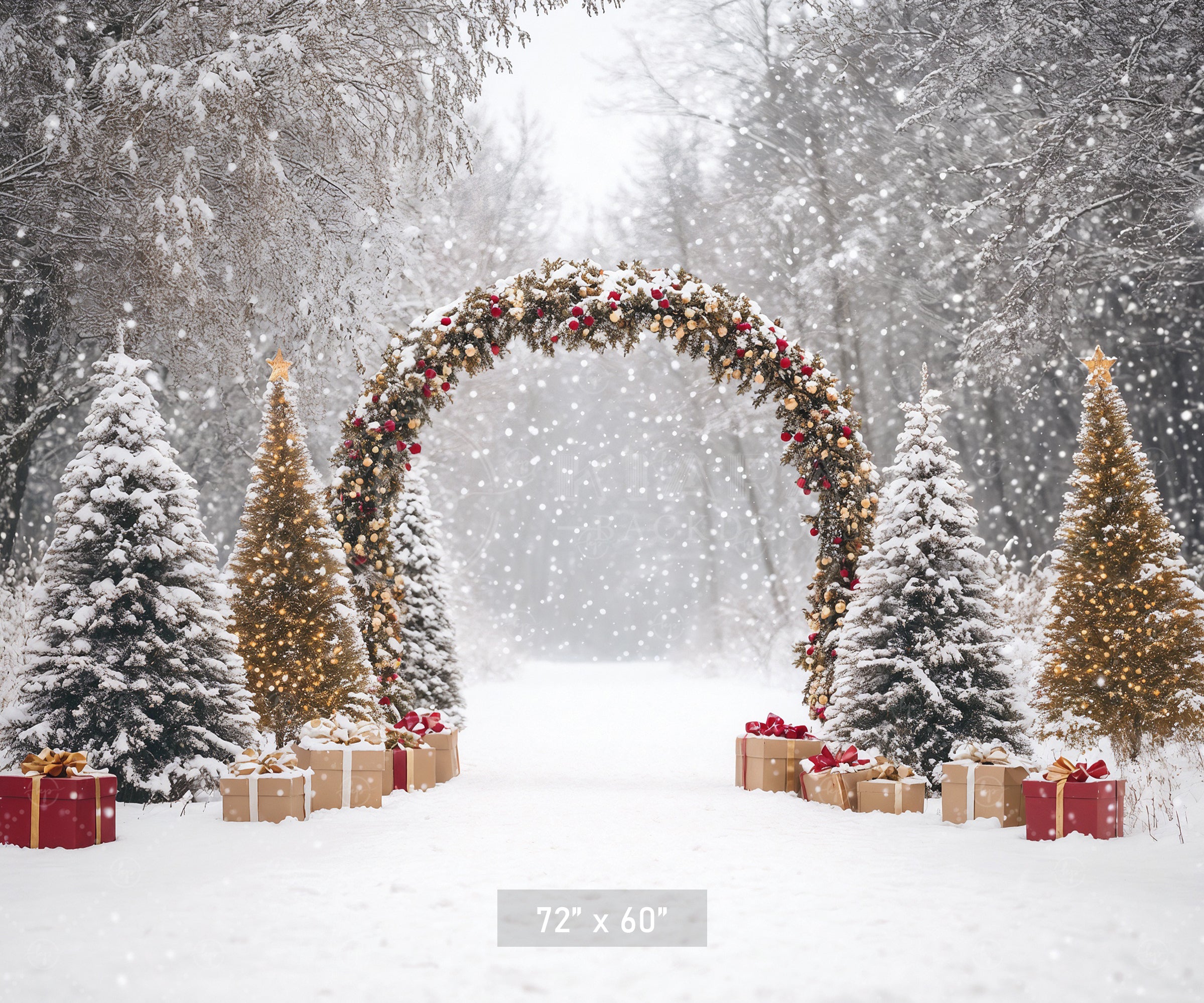 Festive Garland Archway Backdrop