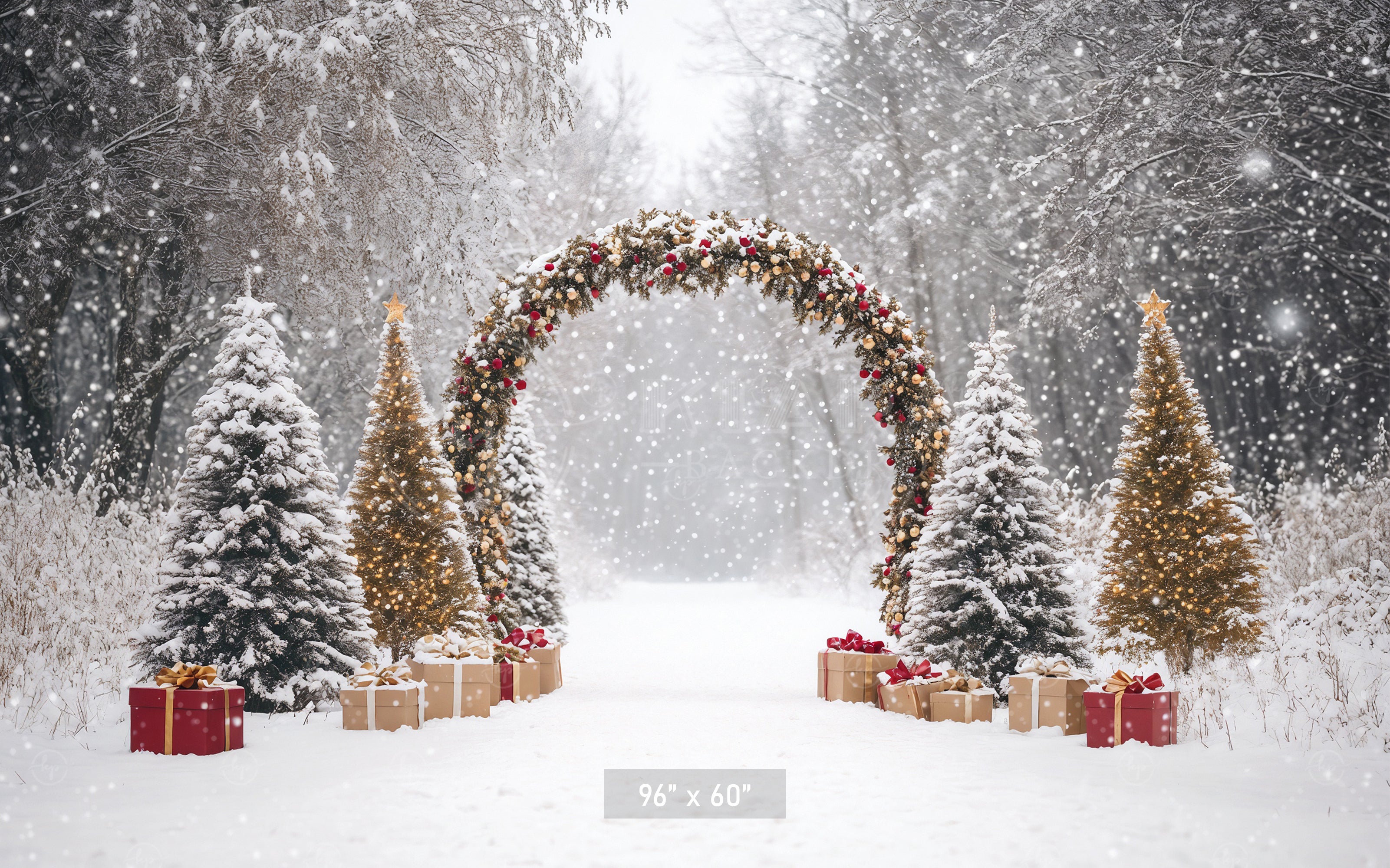 Festive Garland Archway Backdrop