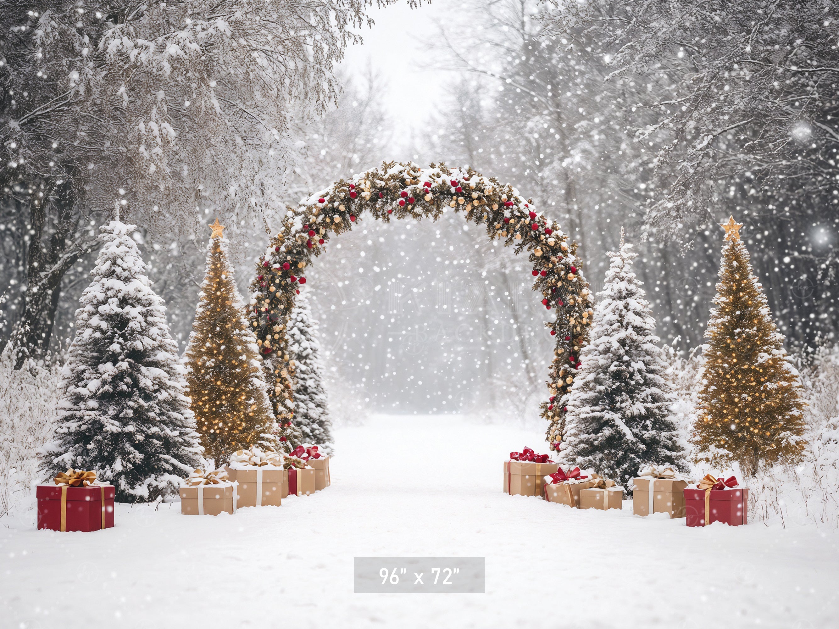 Festive Garland Archway Backdrop
