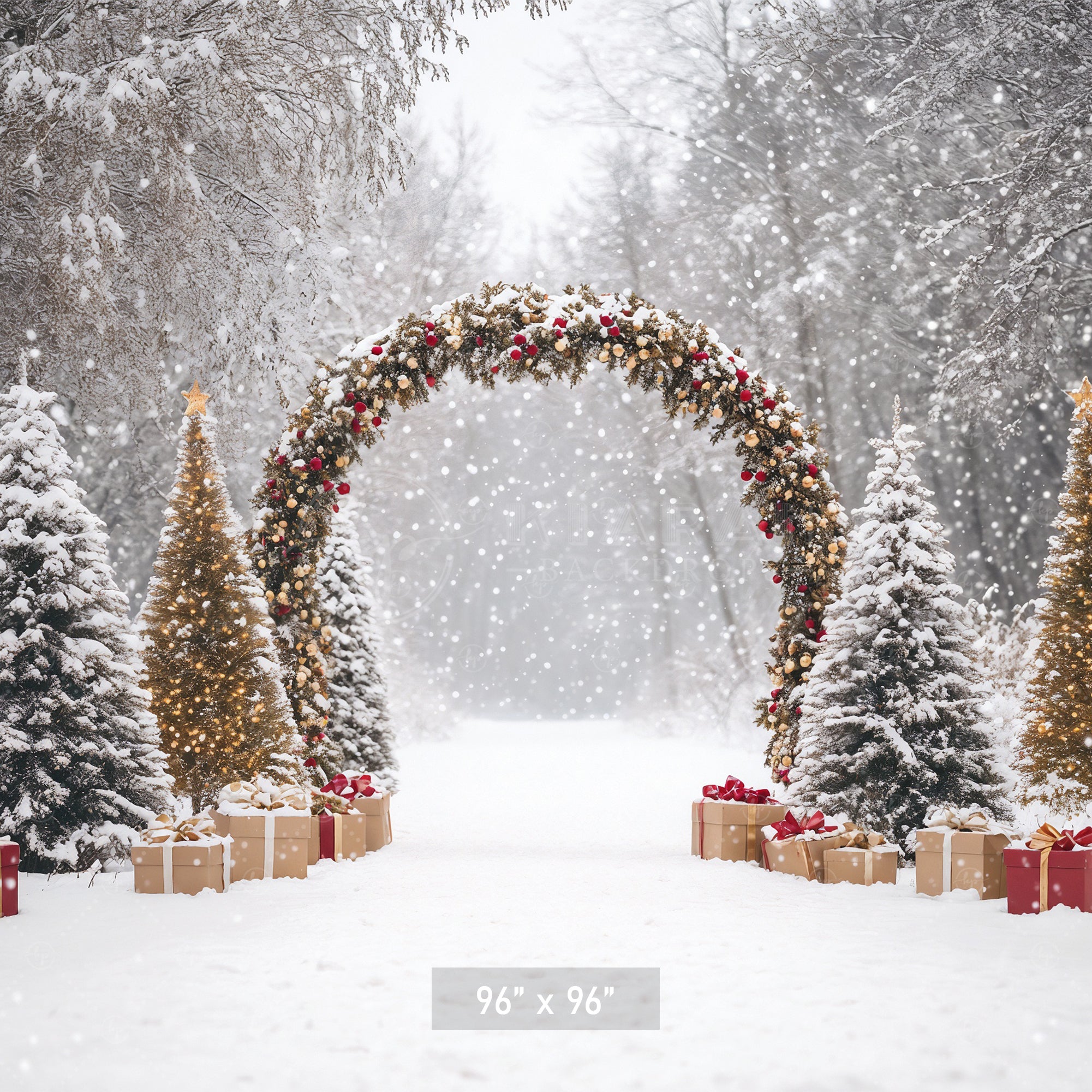 Festive Garland Archway Backdrop