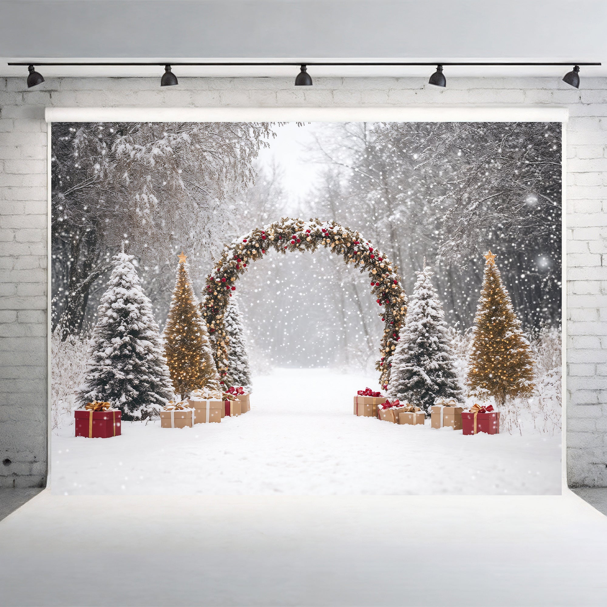 Festive Garland Archway Backdrop