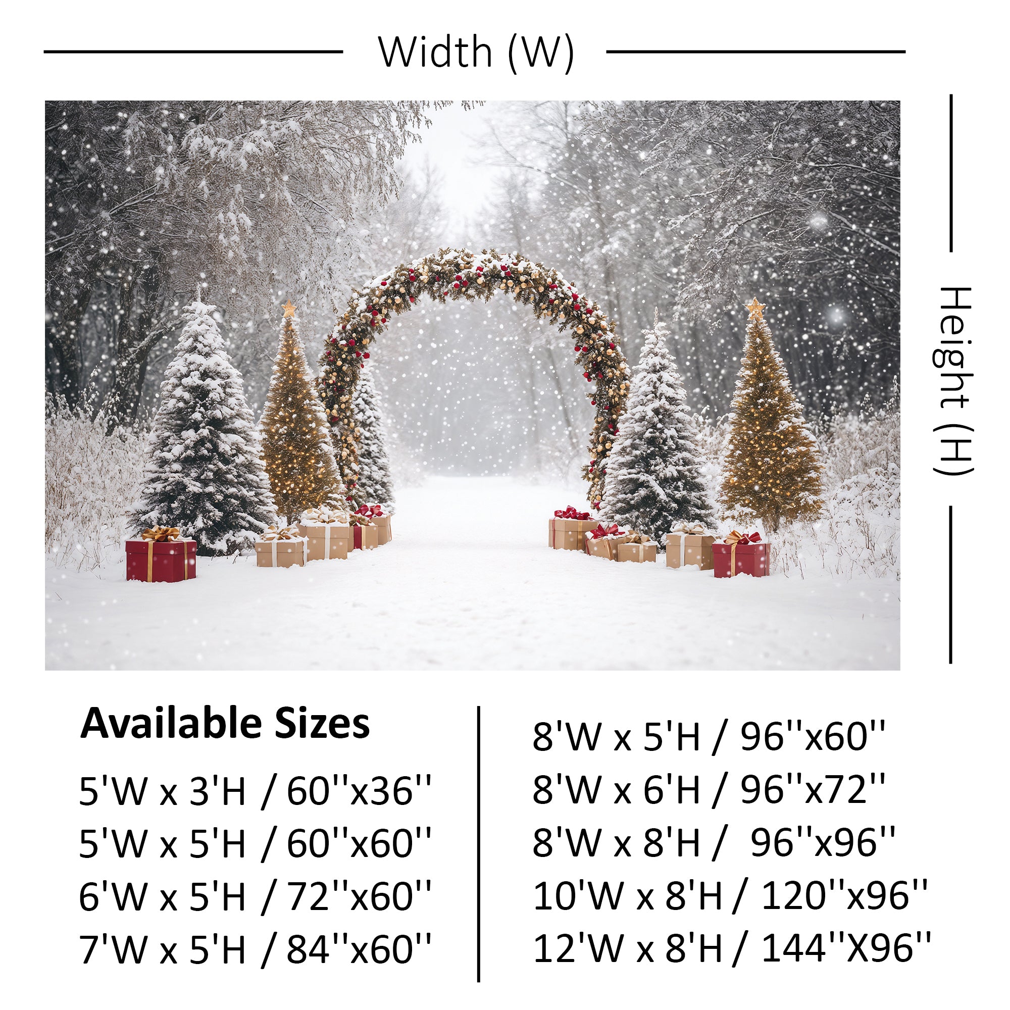 Festive Garland Archway Backdrop