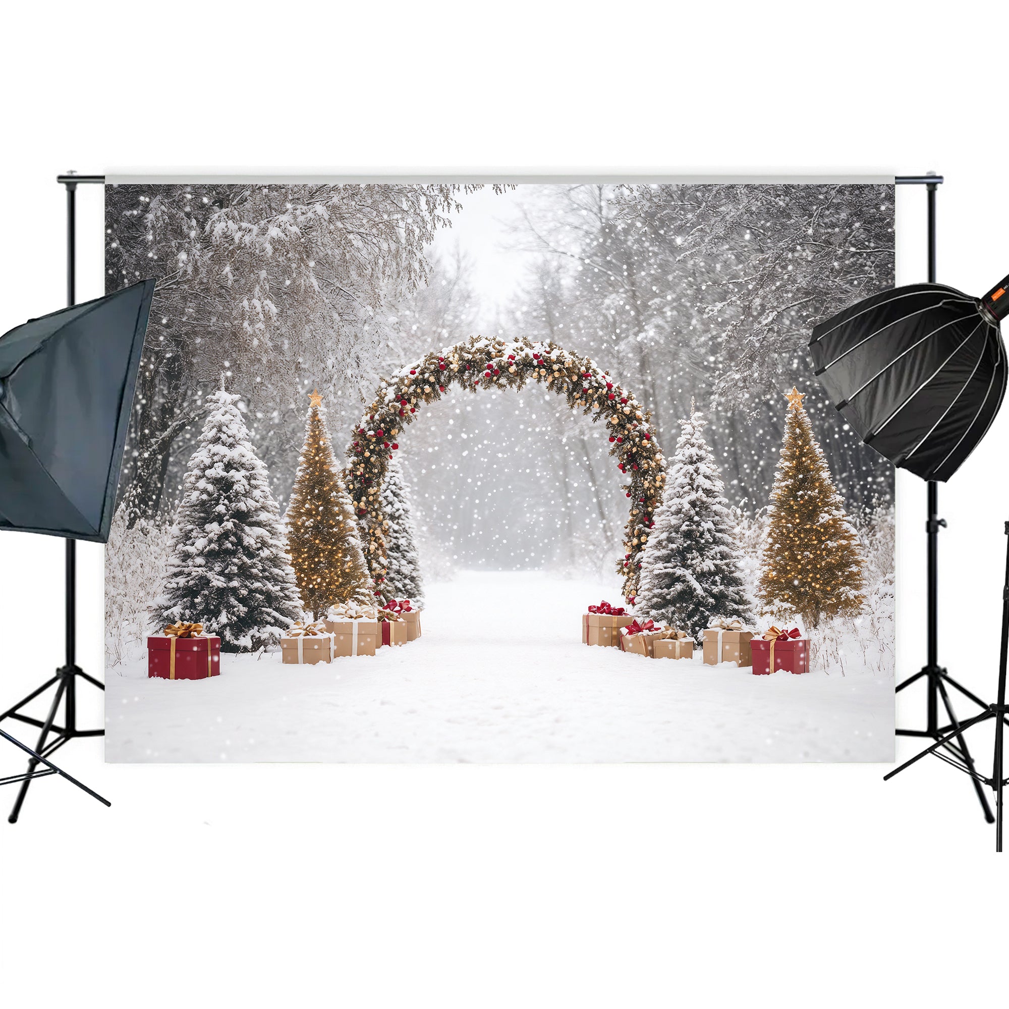 Festive Garland Archway Backdrop
