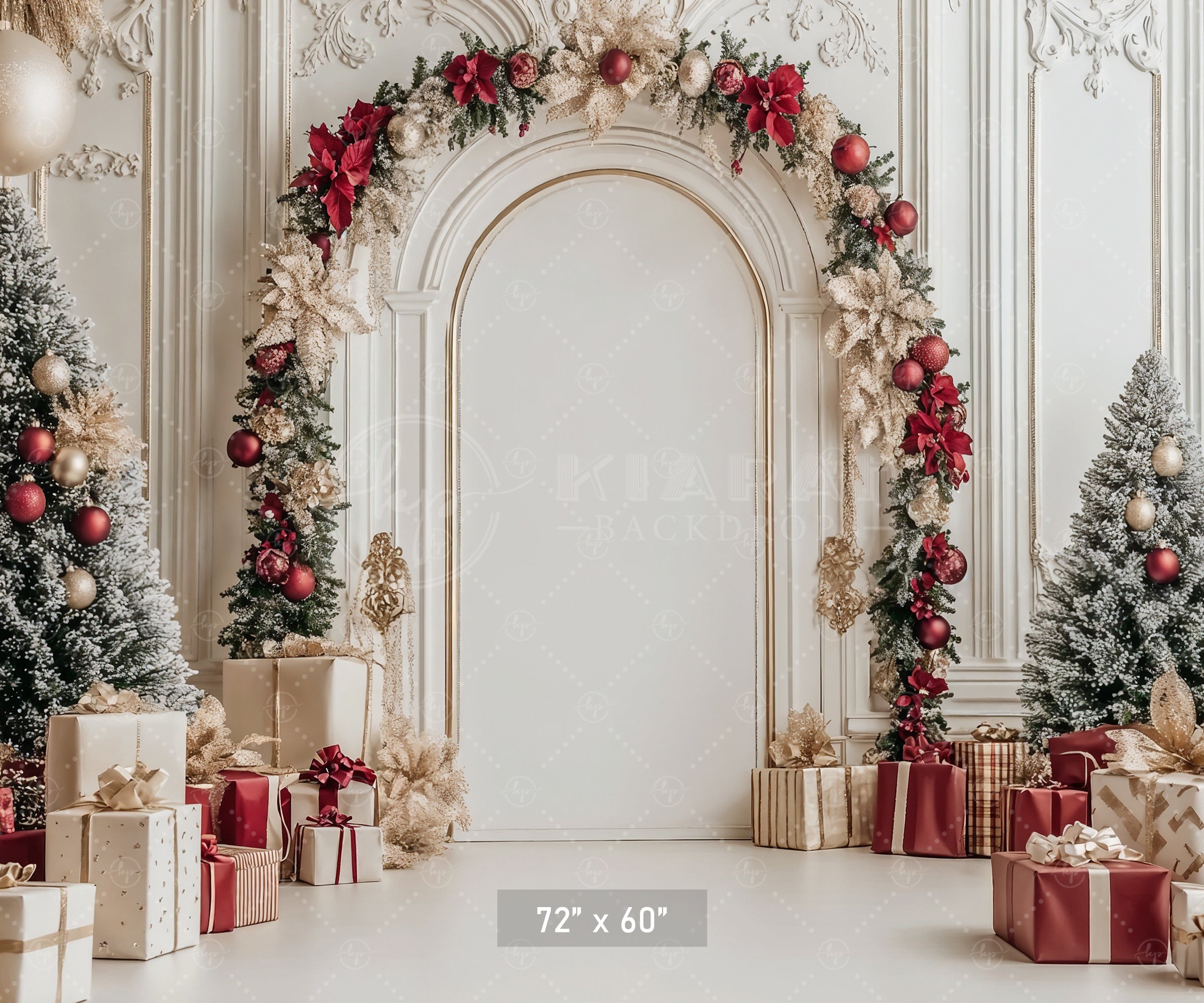 Opulent Christmas Archway Backdrop