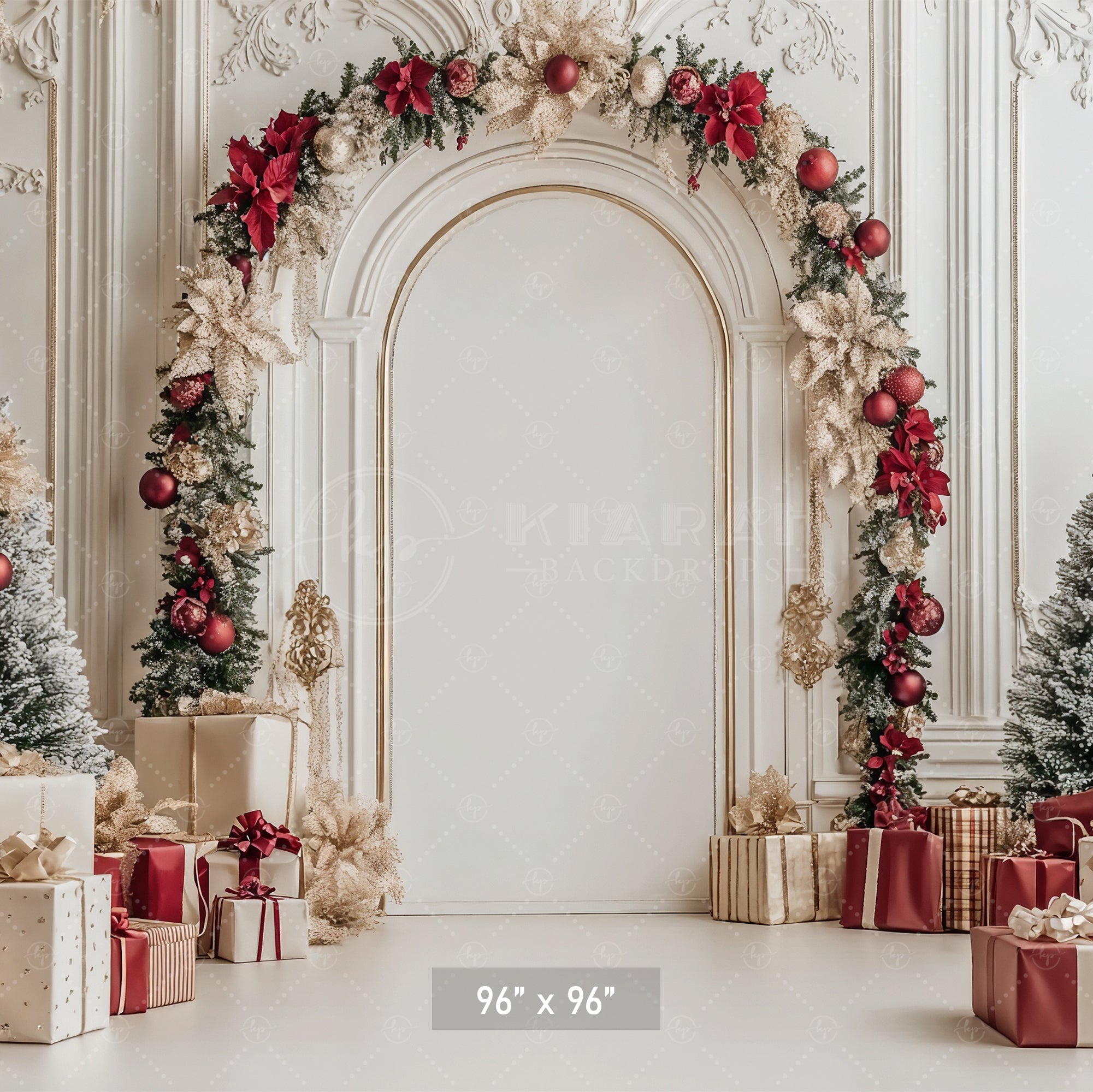 Opulent Christmas Archway Backdrop
