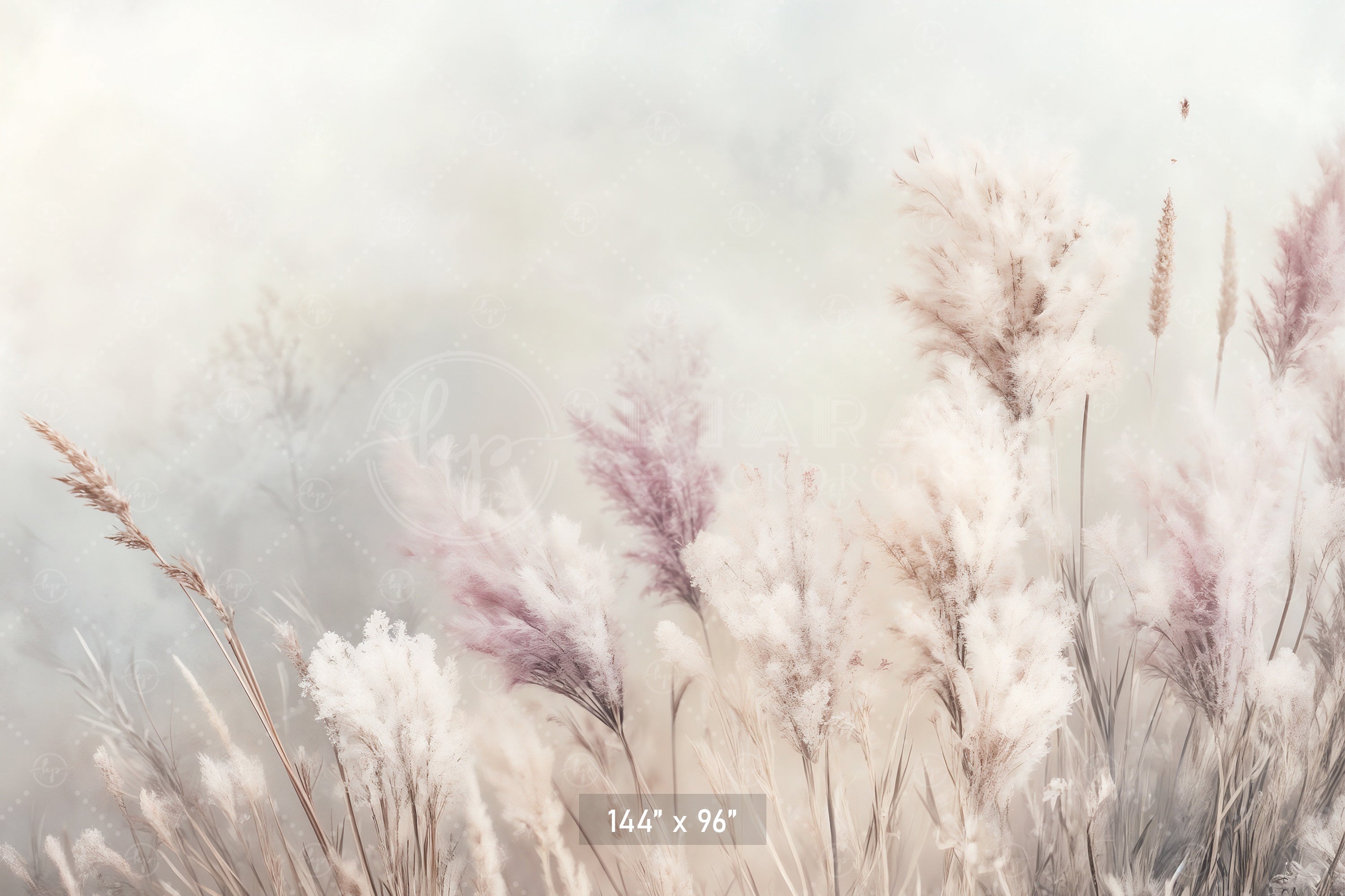 Whispering Pampas Grass Backdrop