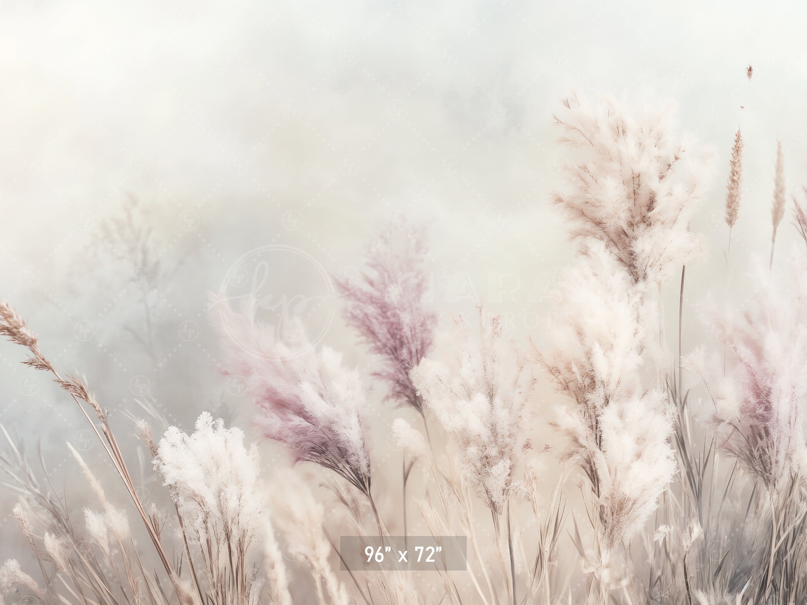 Whispering Pampas Grass Backdrop