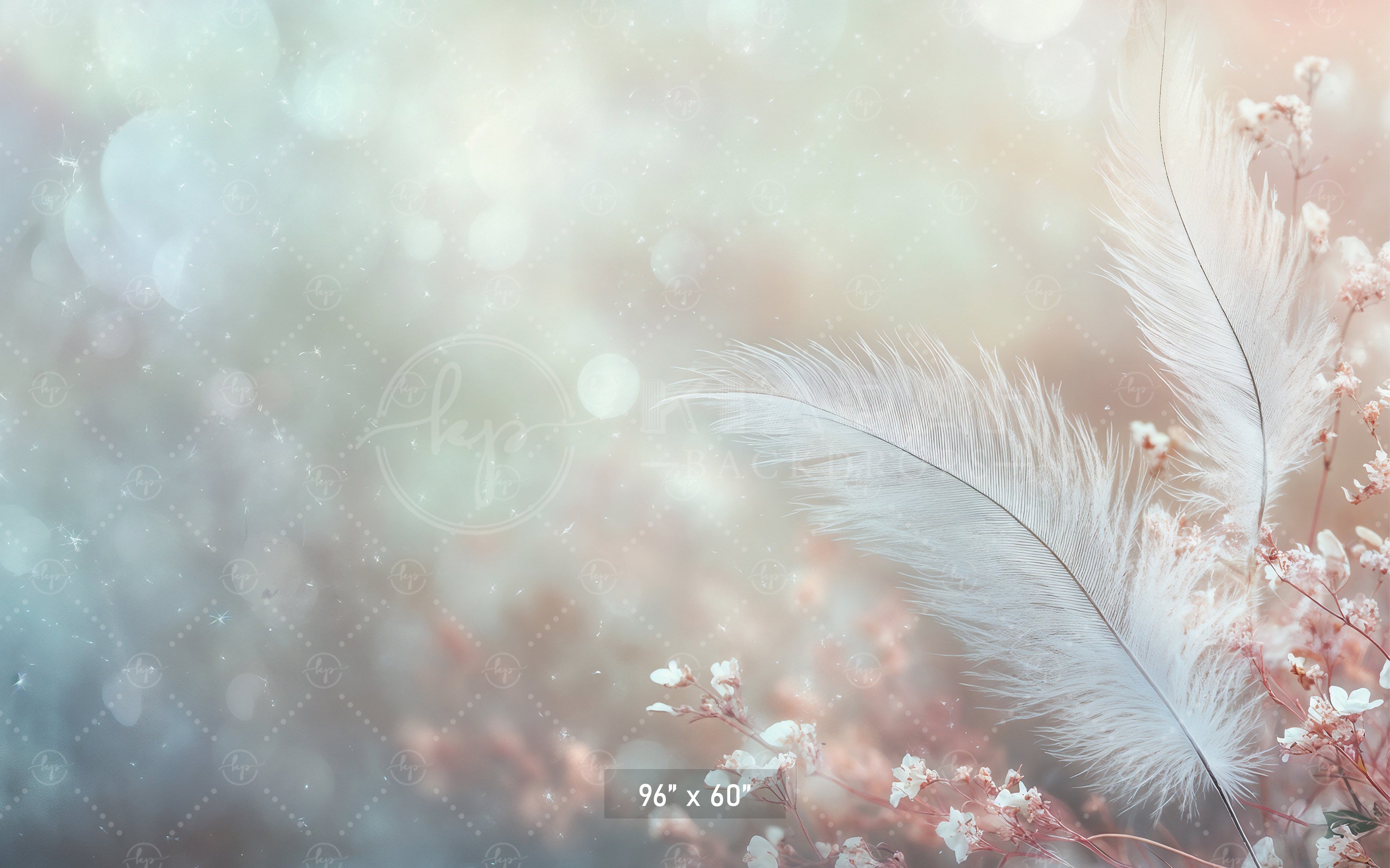 Ethereal Feather Dream Backdrop