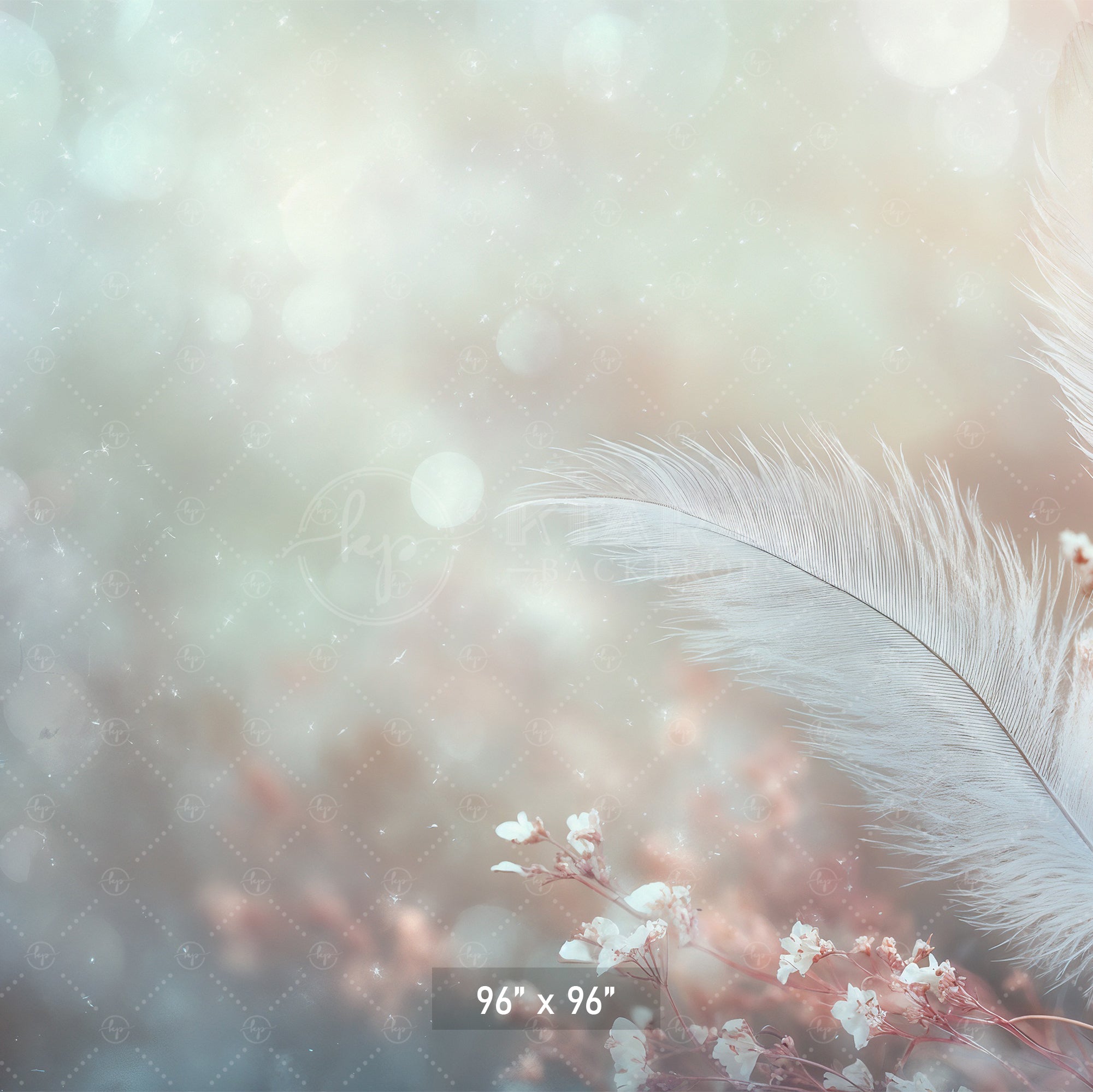 Ethereal Feather Dream Backdrop
