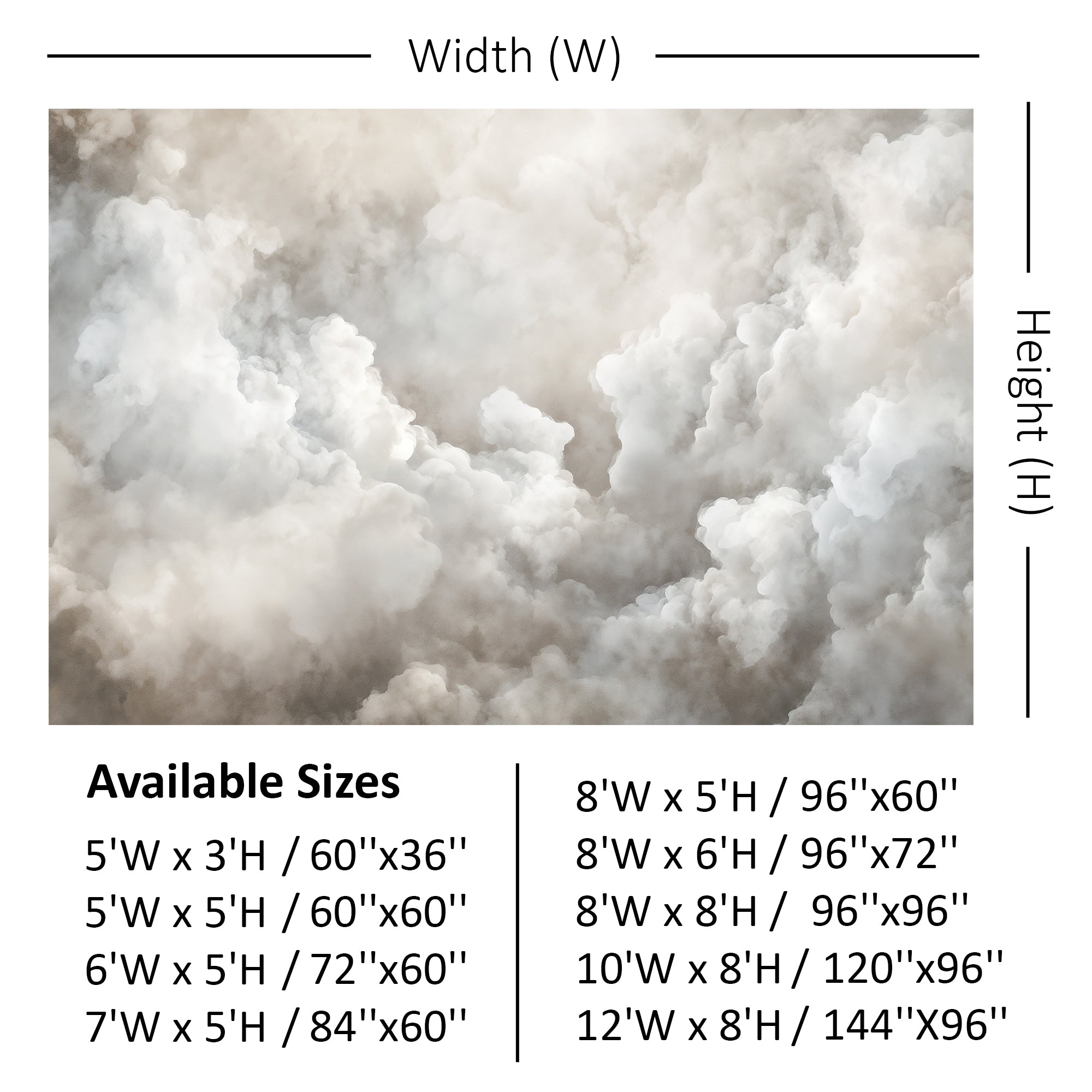 Ethereal Cloudscape Texture Backdrop