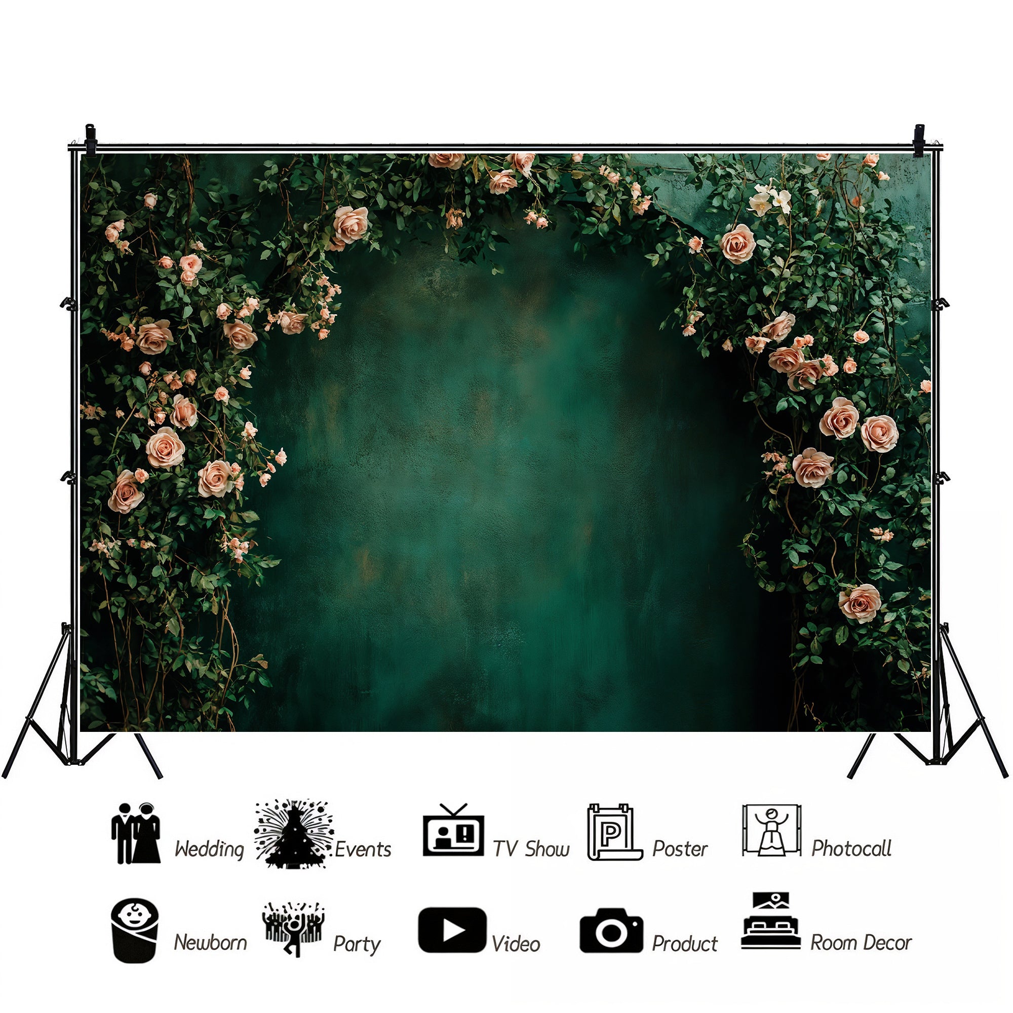 Secret Garden Rose Arch Backdrop