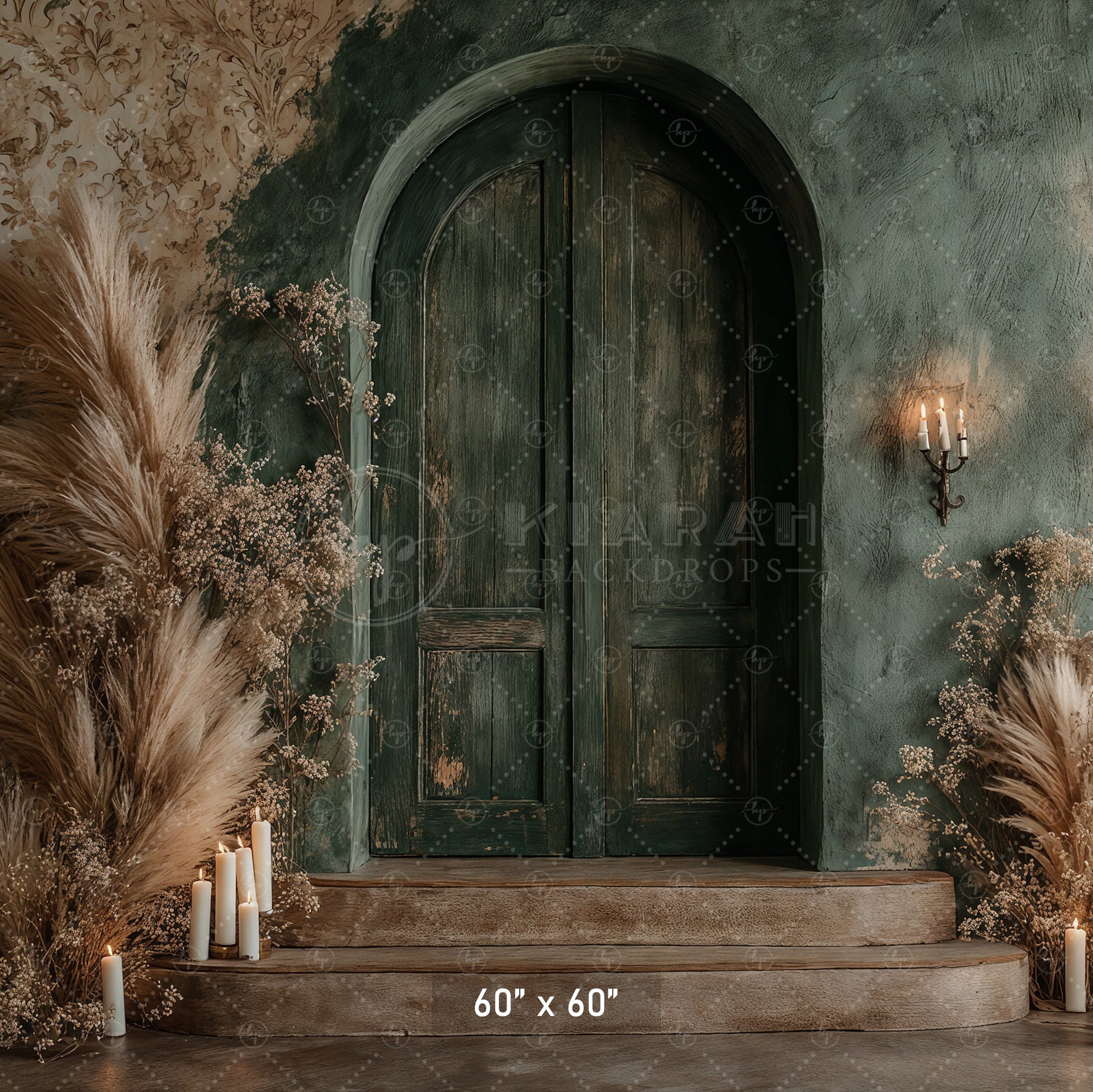 Boho Pampas Grass Archway Backdrop