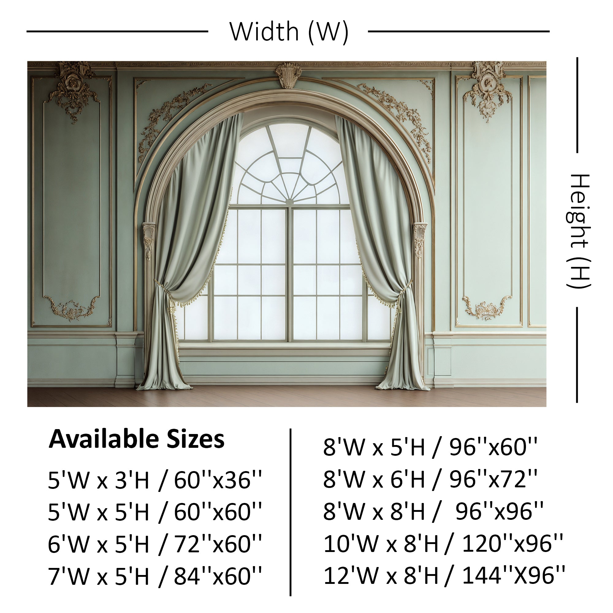 Grand Palace Window Backdrop