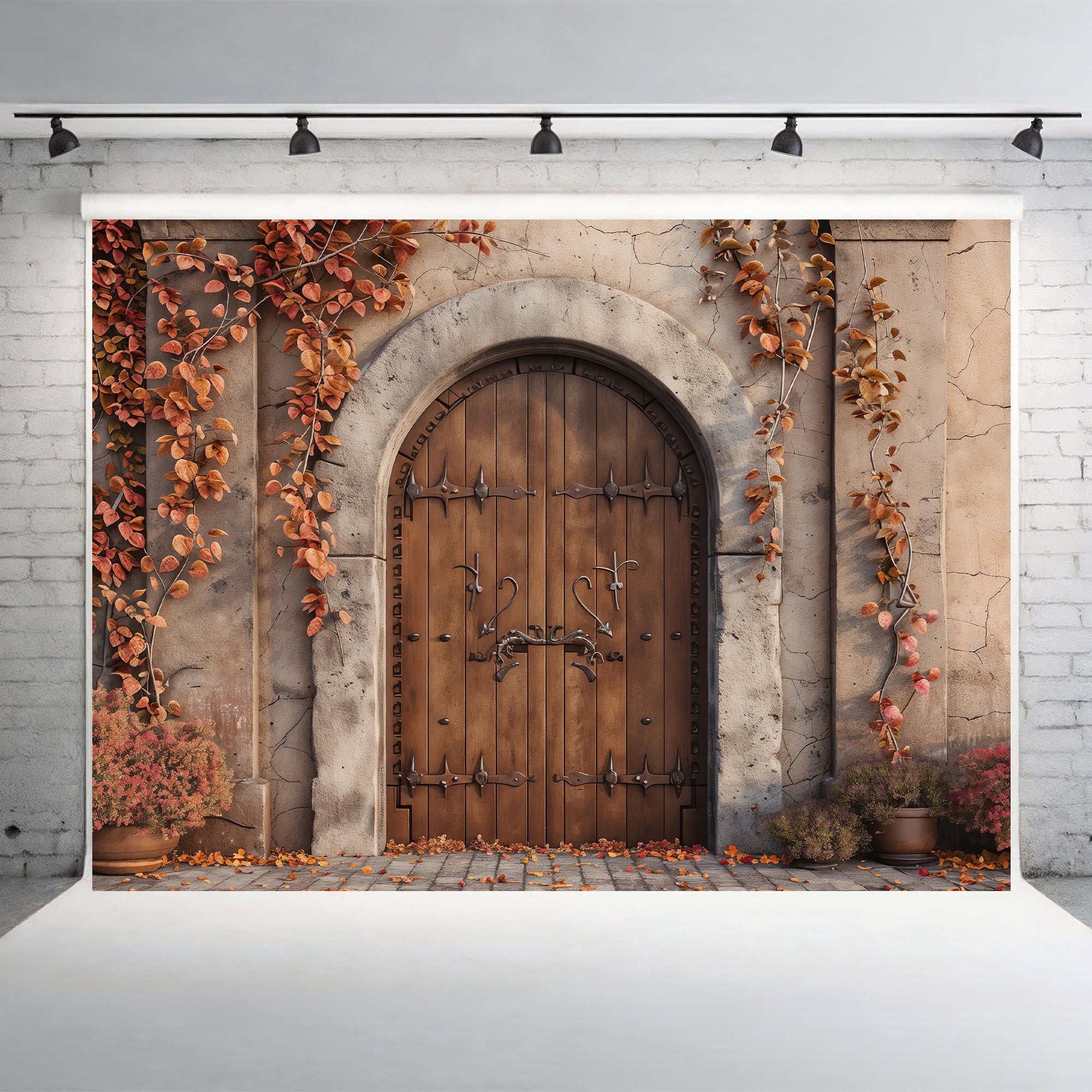 Autumn Castle Doorway Backdrop