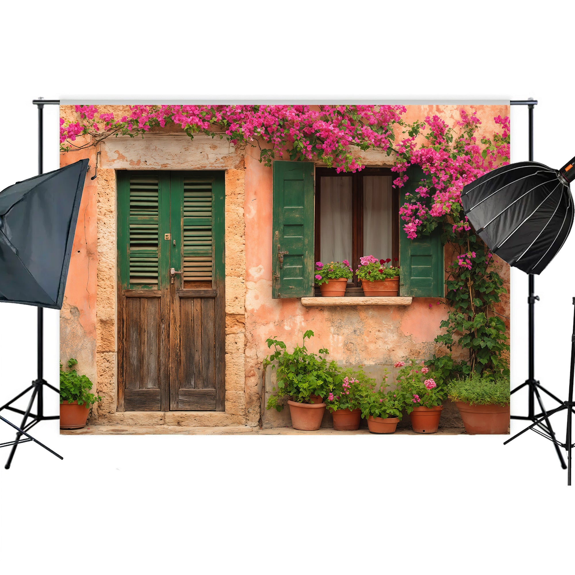 Mediterranean Villa Door Backdrop