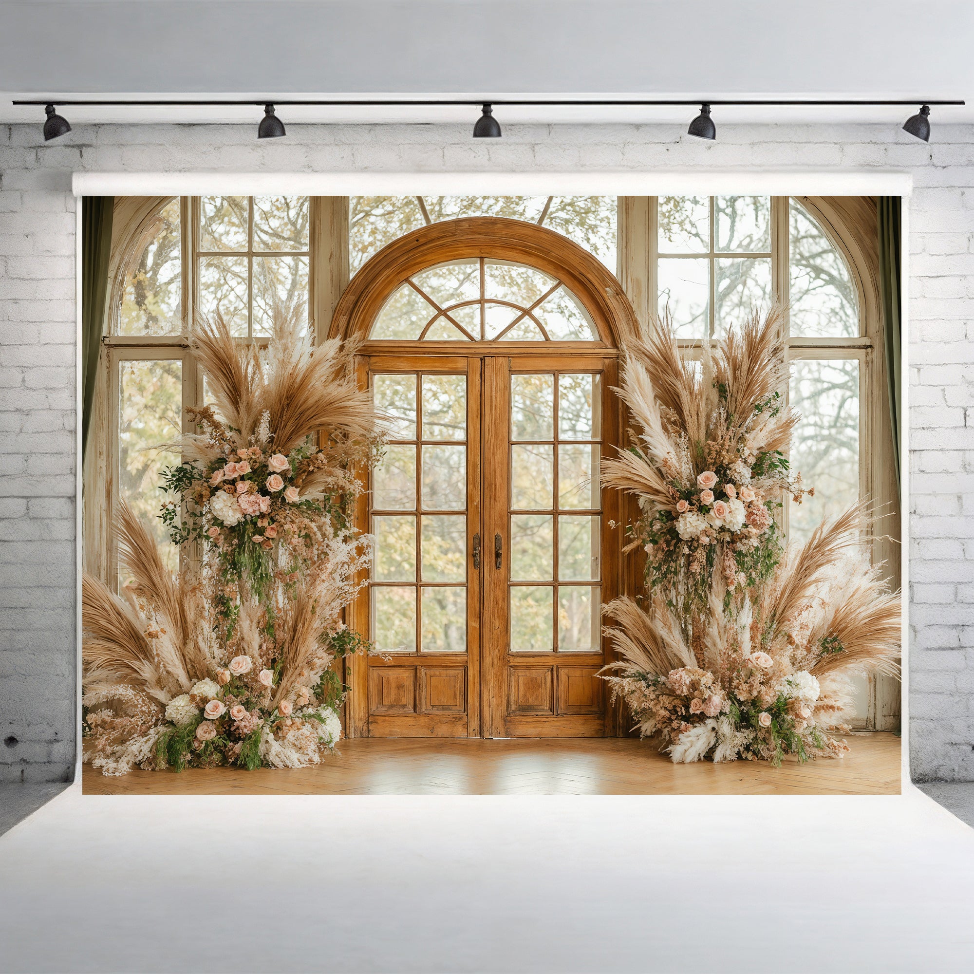 Grand Pampas Grass Archway Backdrop