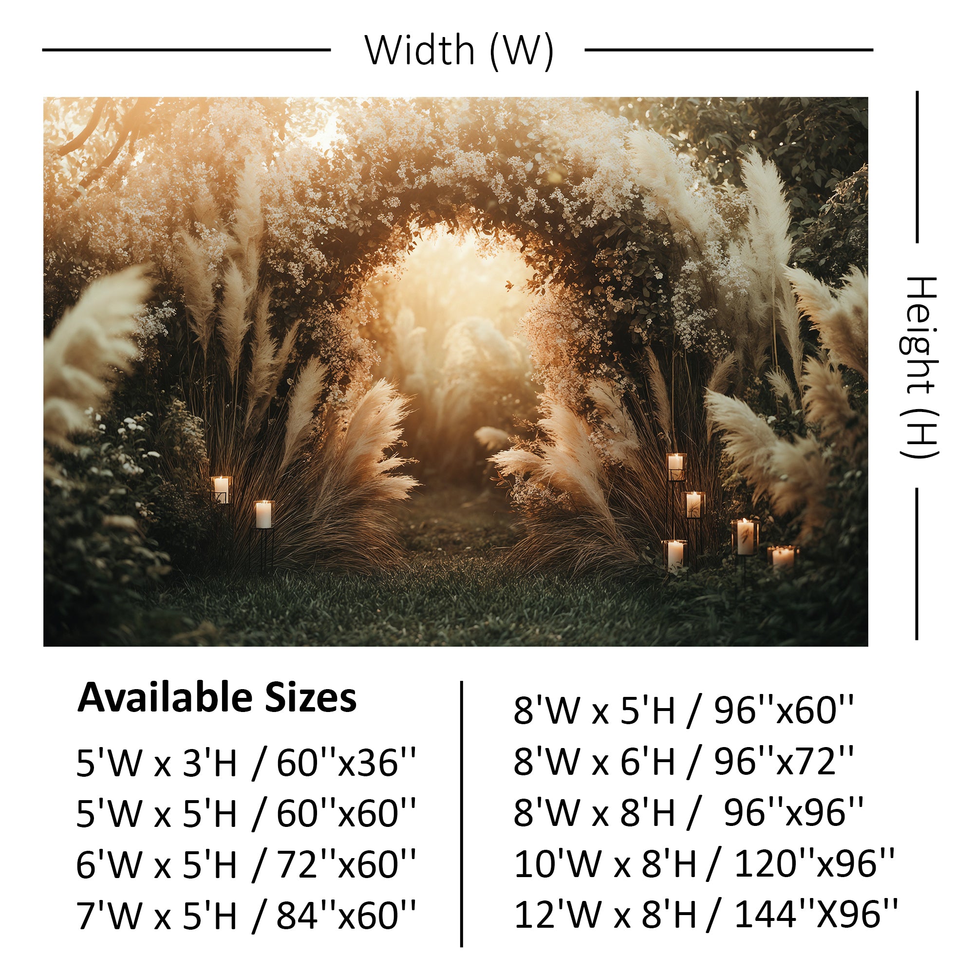 Enchanted Forest Archway Backdrop