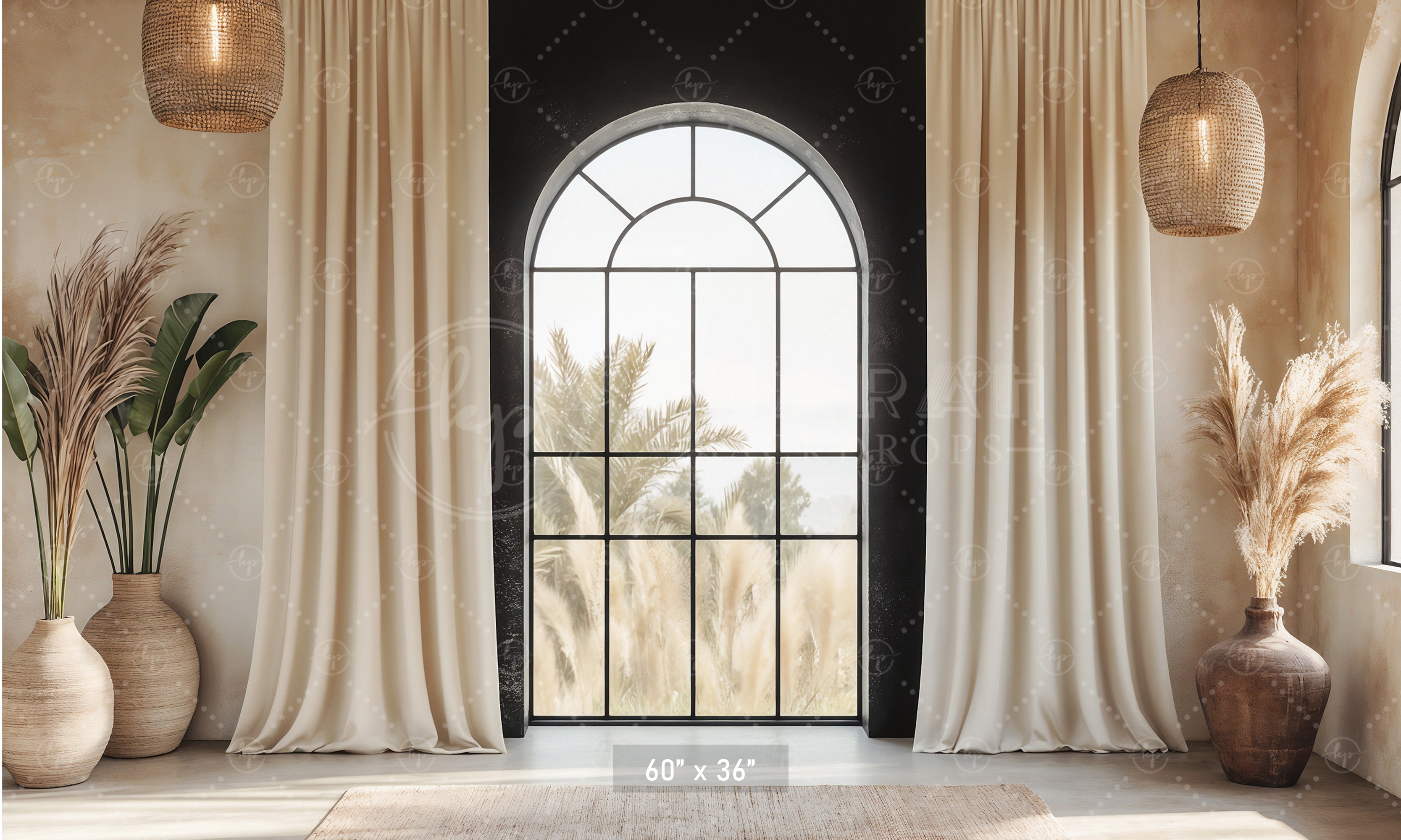 Modern Desert Window Backdrop