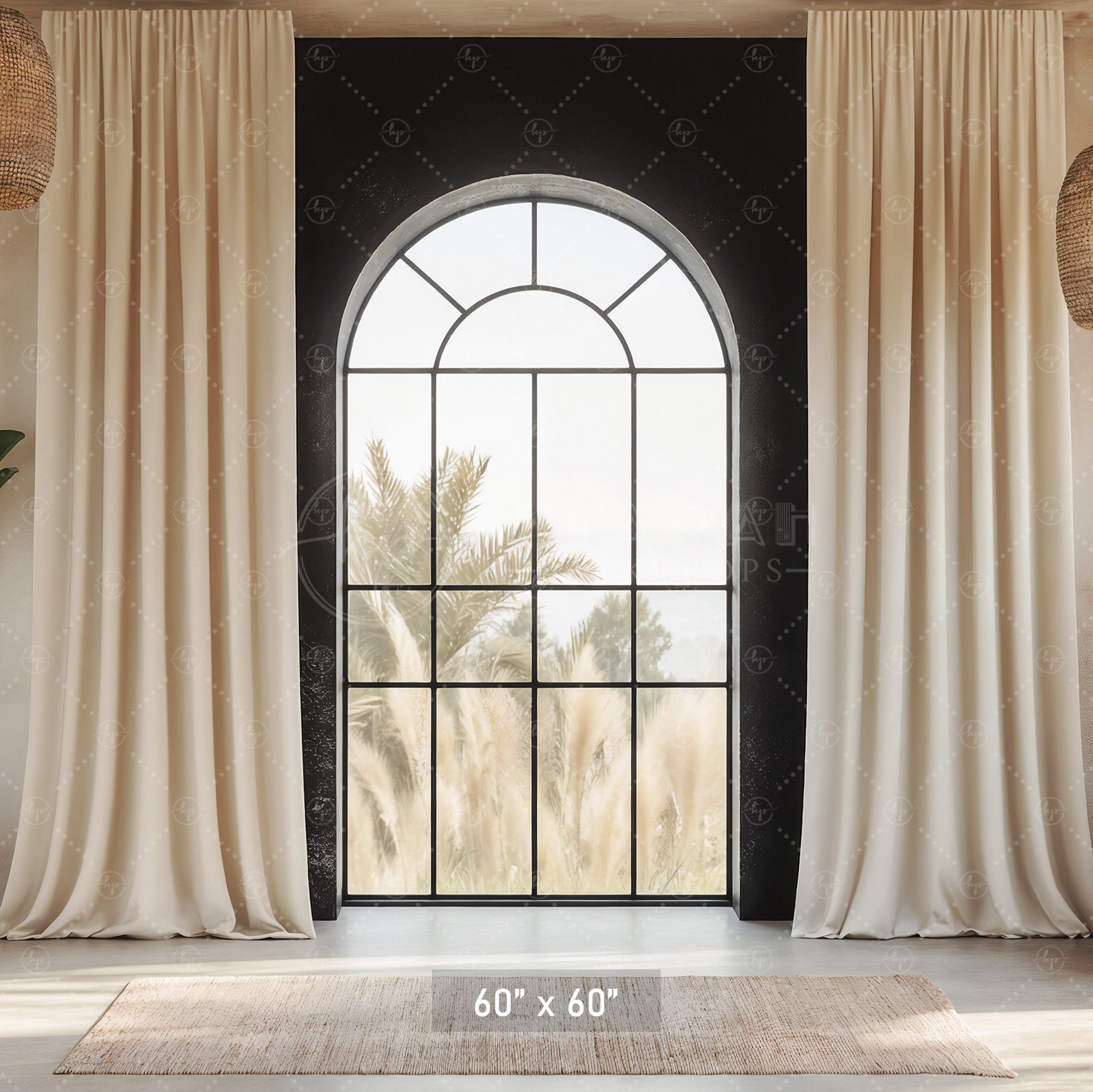 Modern Desert Window Backdrop