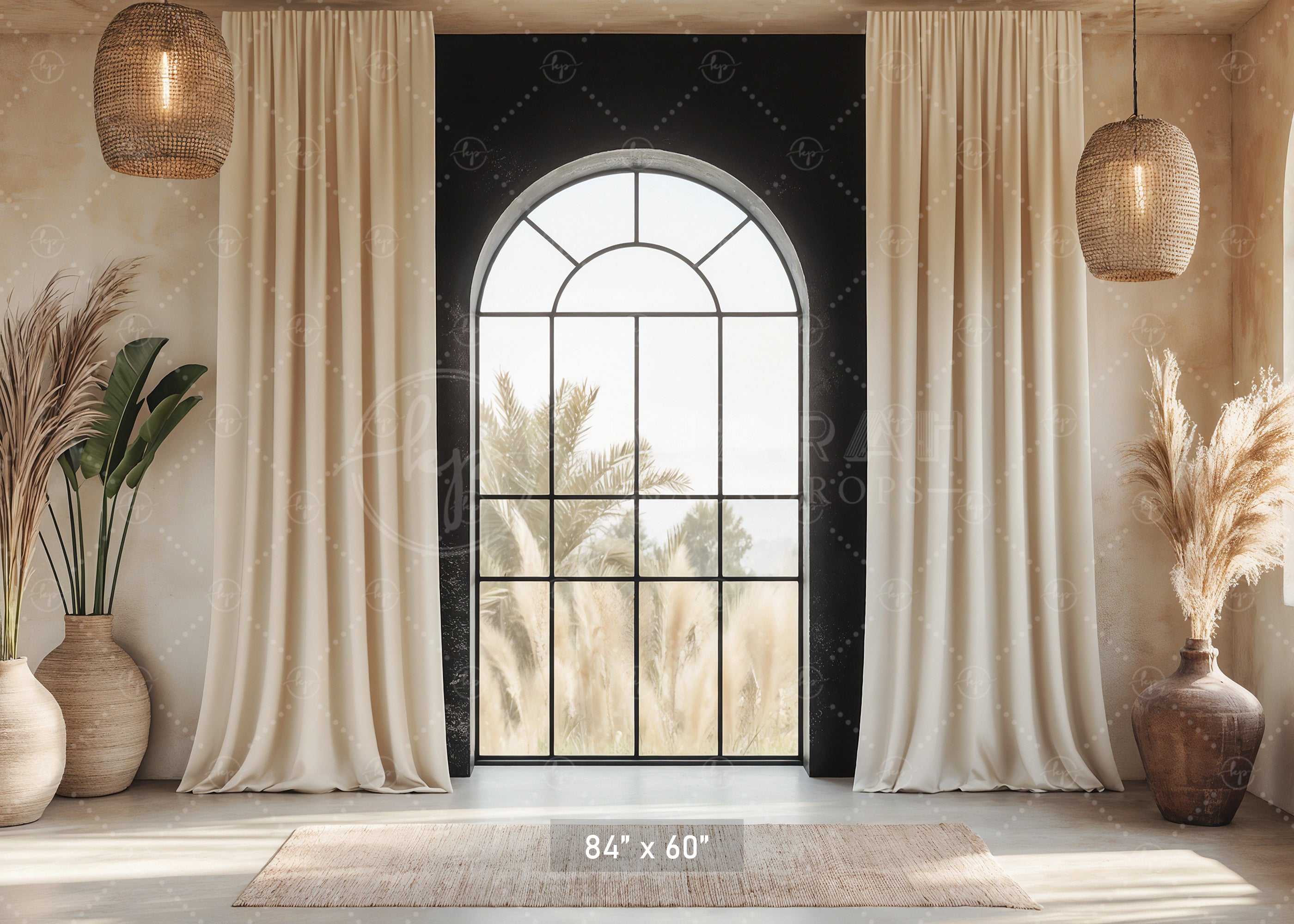 Modern Desert Window Backdrop