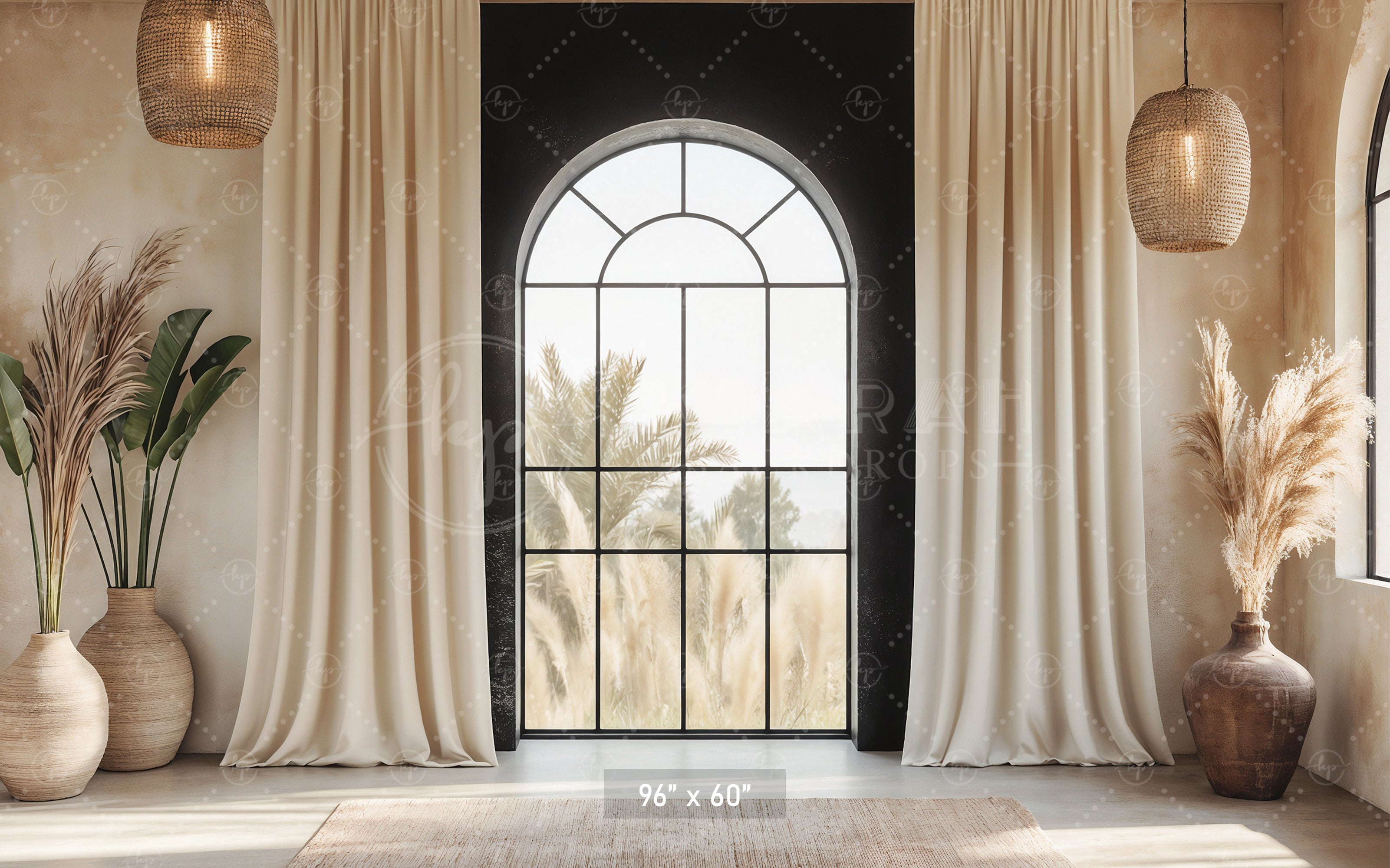 Modern Desert Window Backdrop