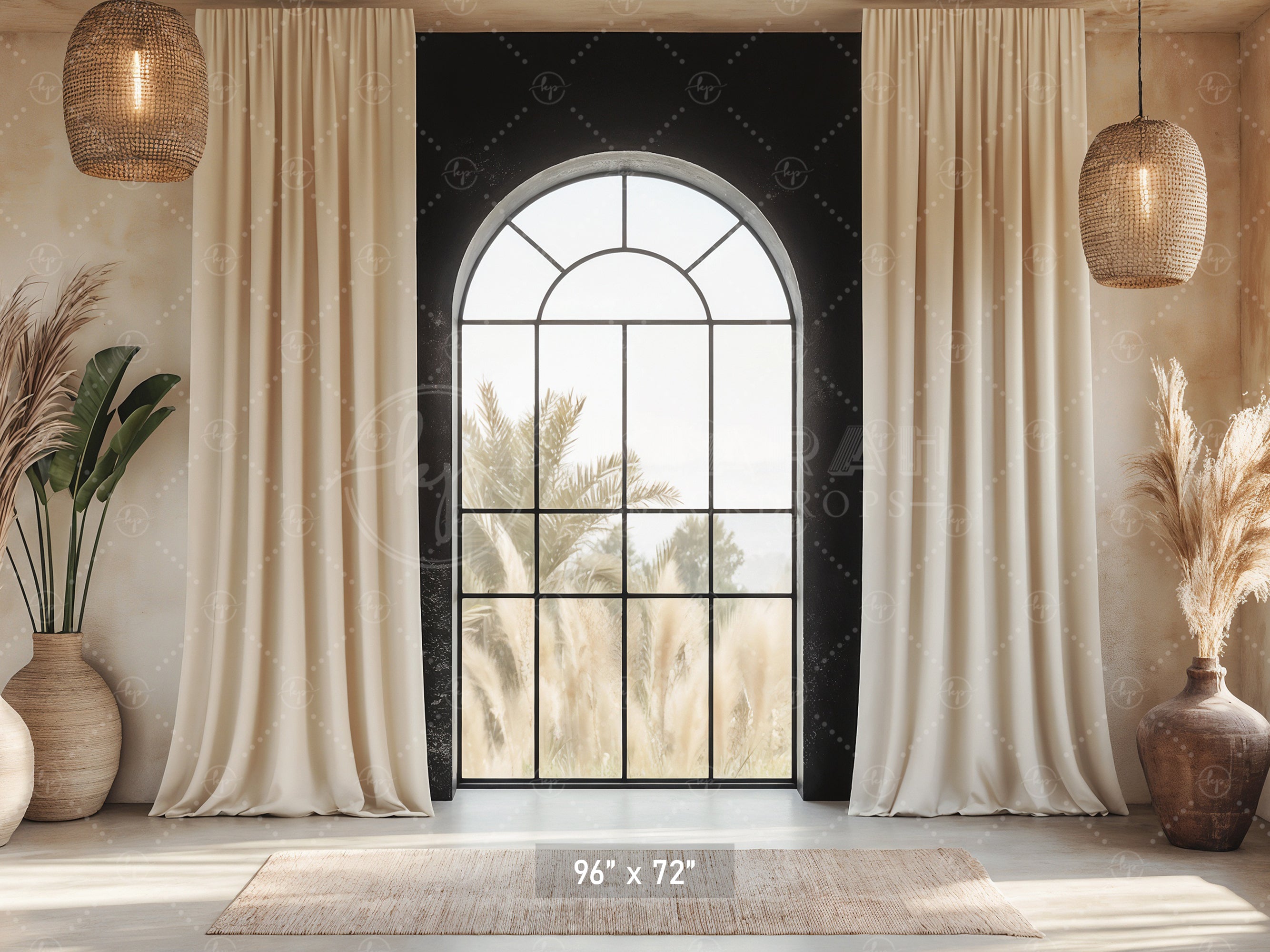 Modern Desert Window Backdrop