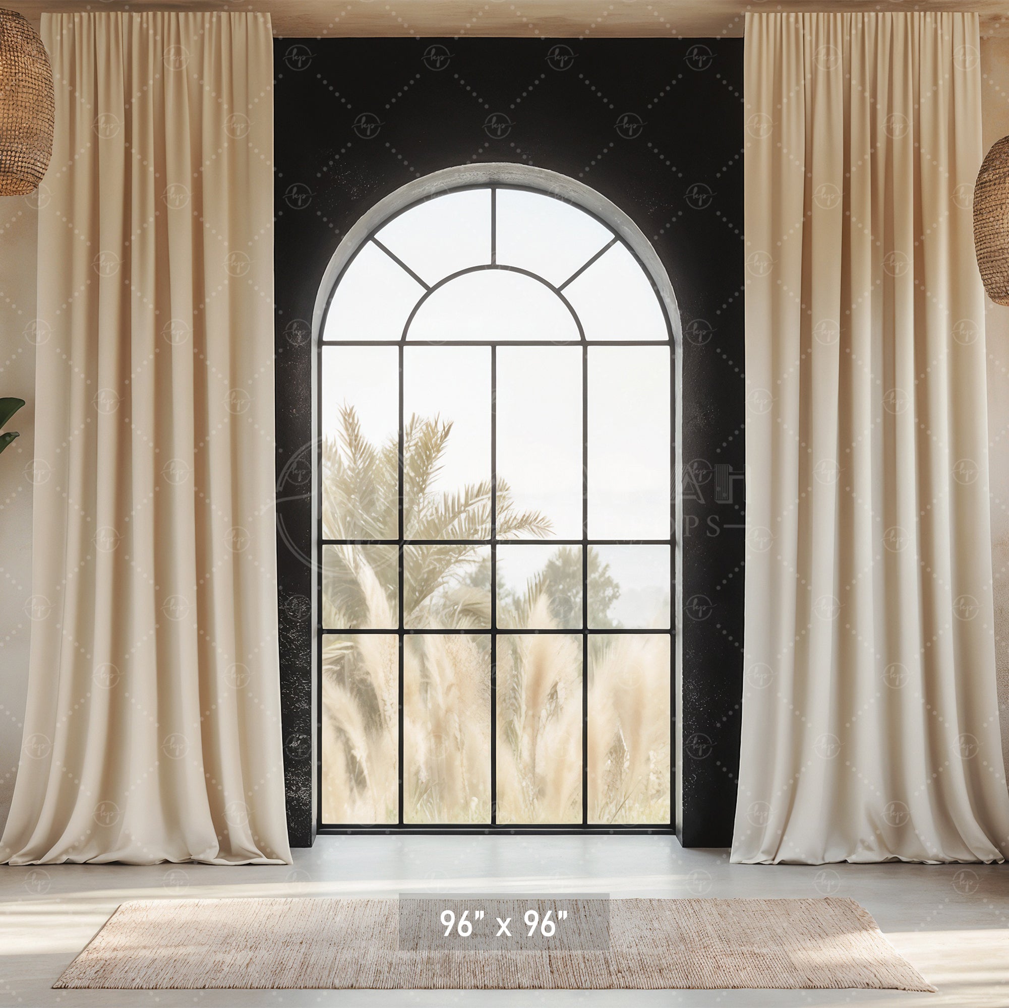 Modern Desert Window Backdrop