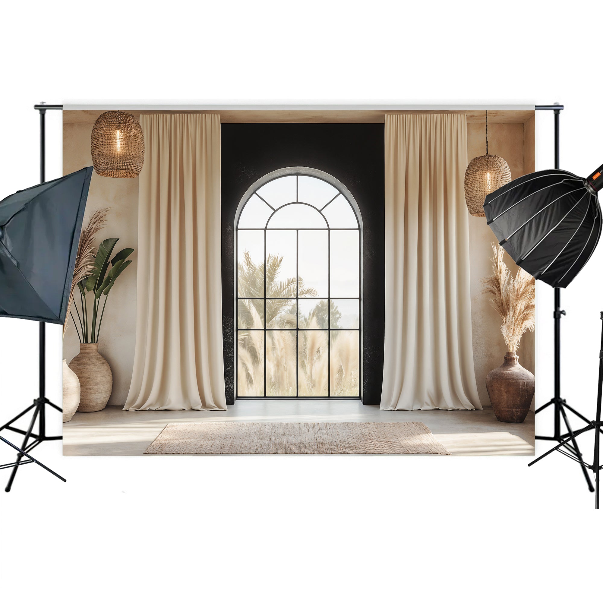 Modern Desert Window Backdrop