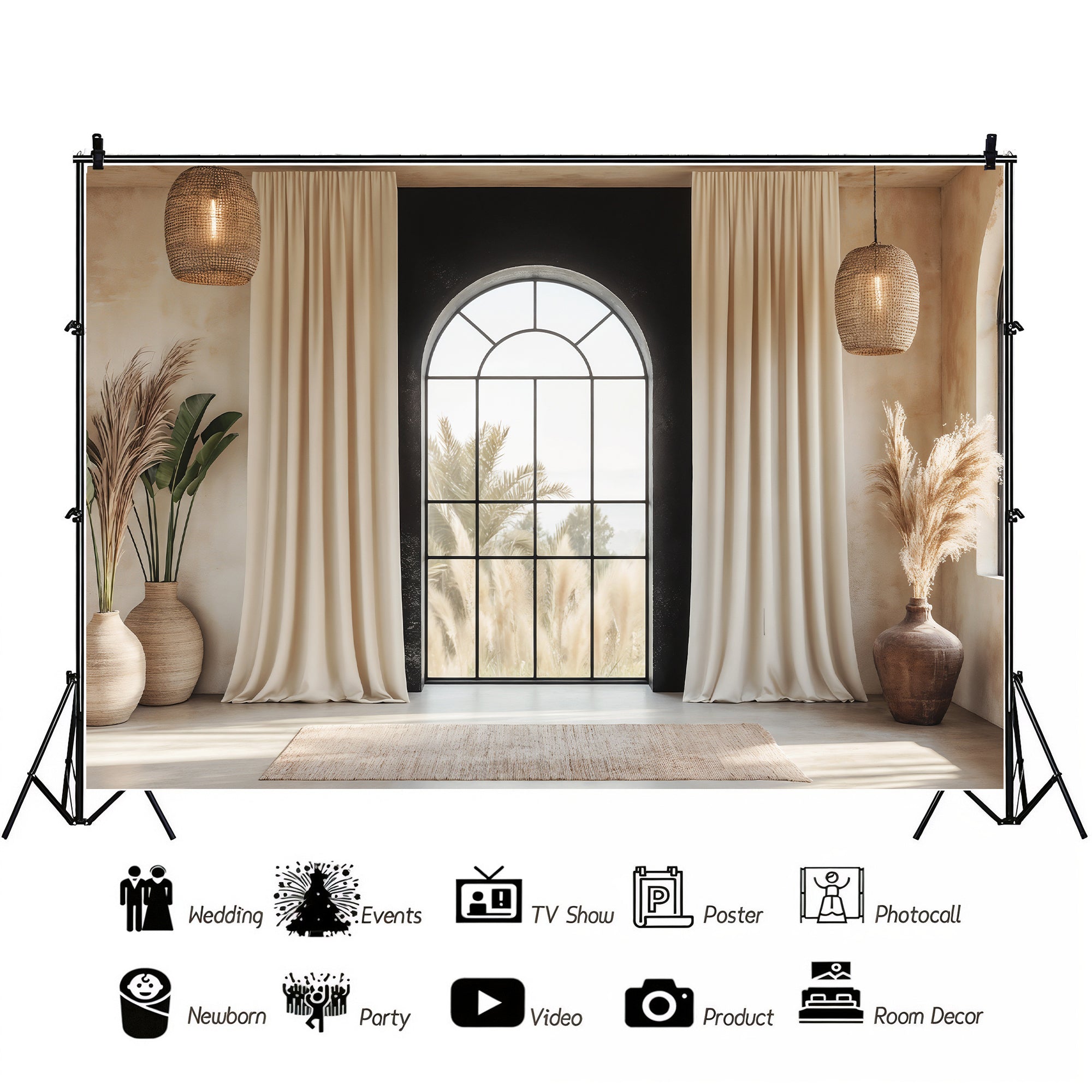 Modern Desert Window Backdrop