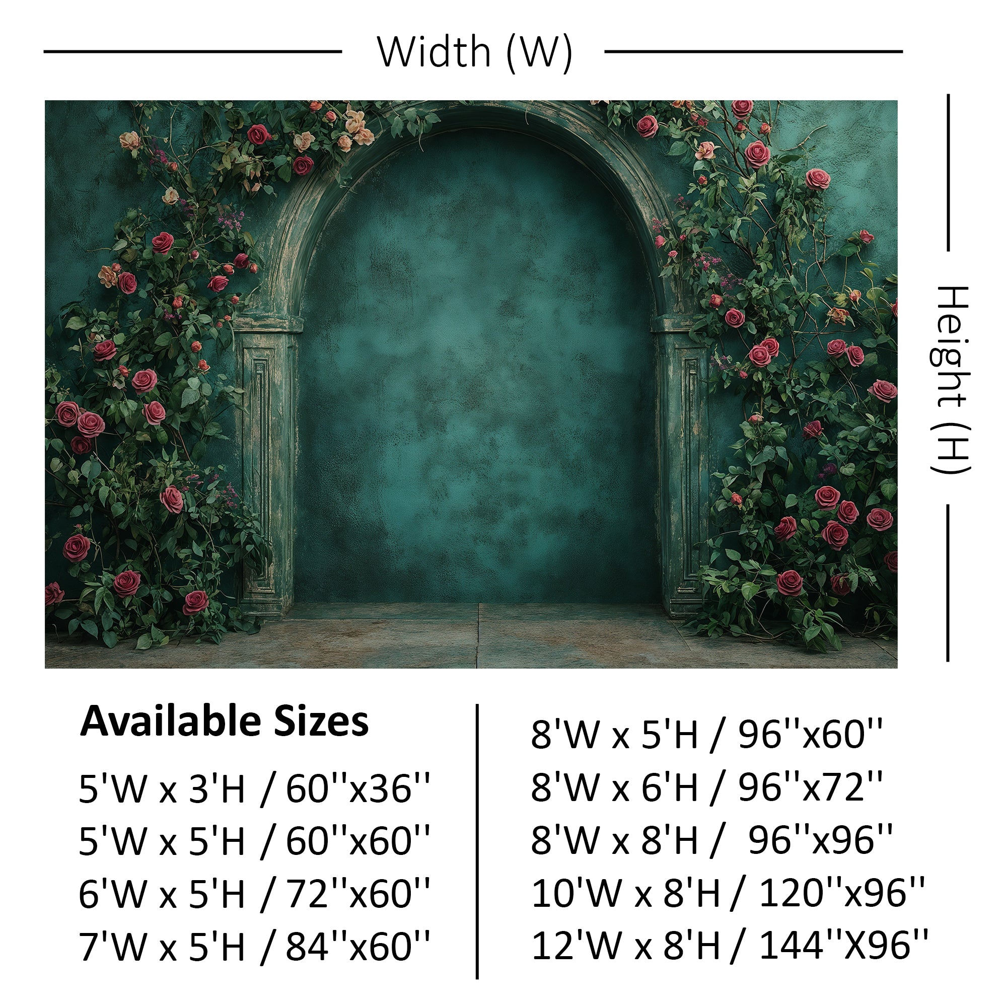 Enchanted Garden Alcove Backdrop