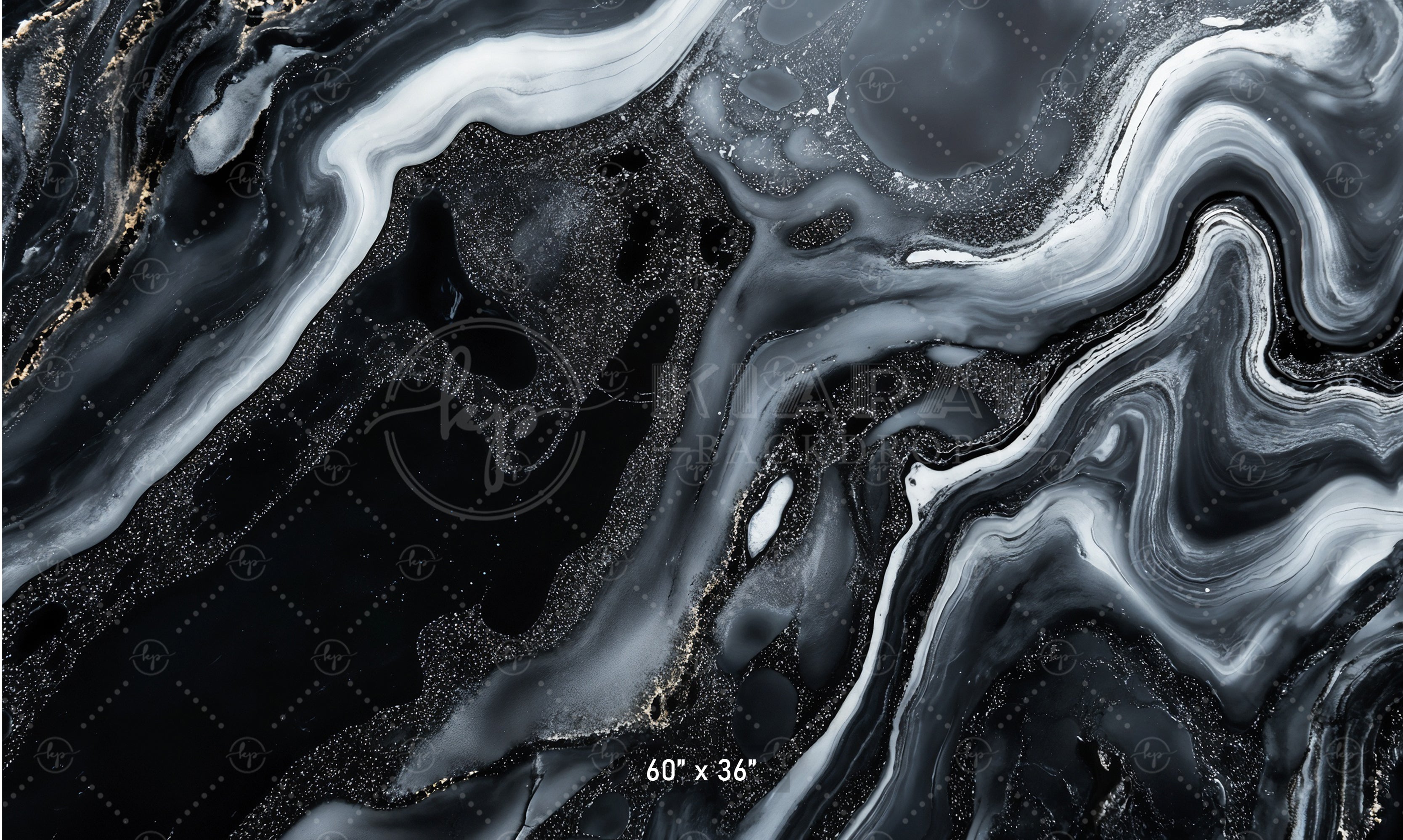 Black & White Liquid Marble Backdrop