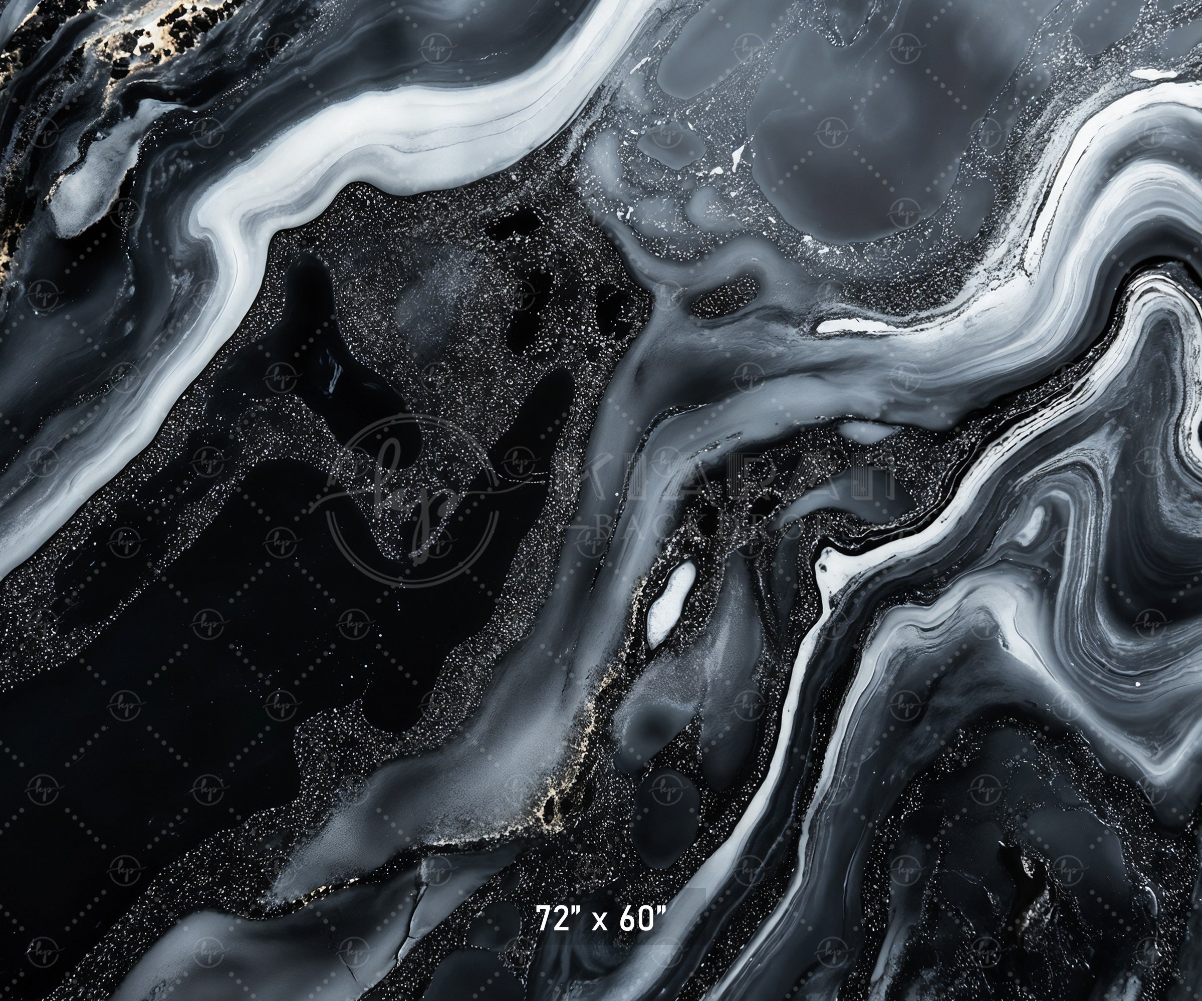 Black & White Liquid Marble Backdrop