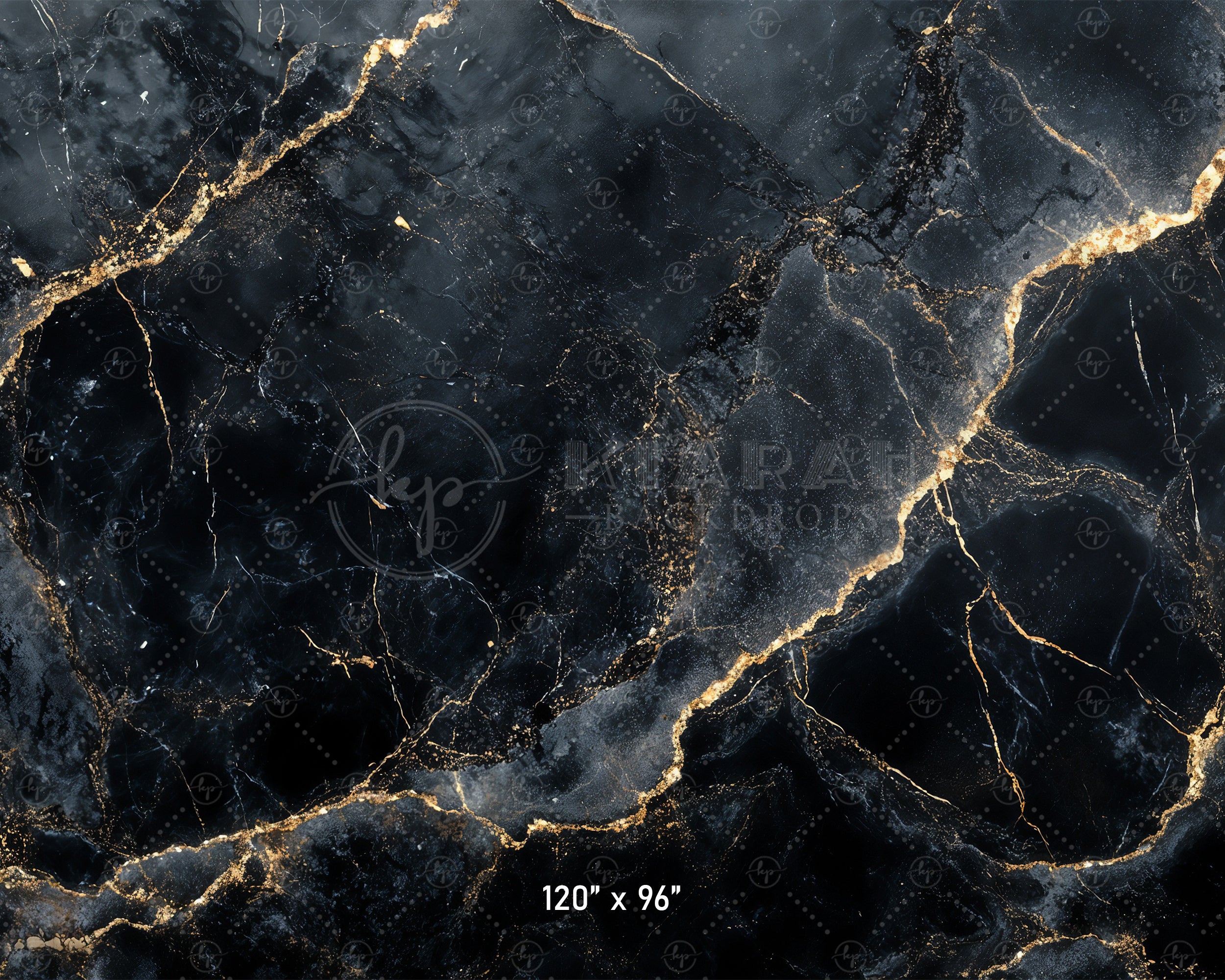 Luxury Black & Gold Marble Backdrop