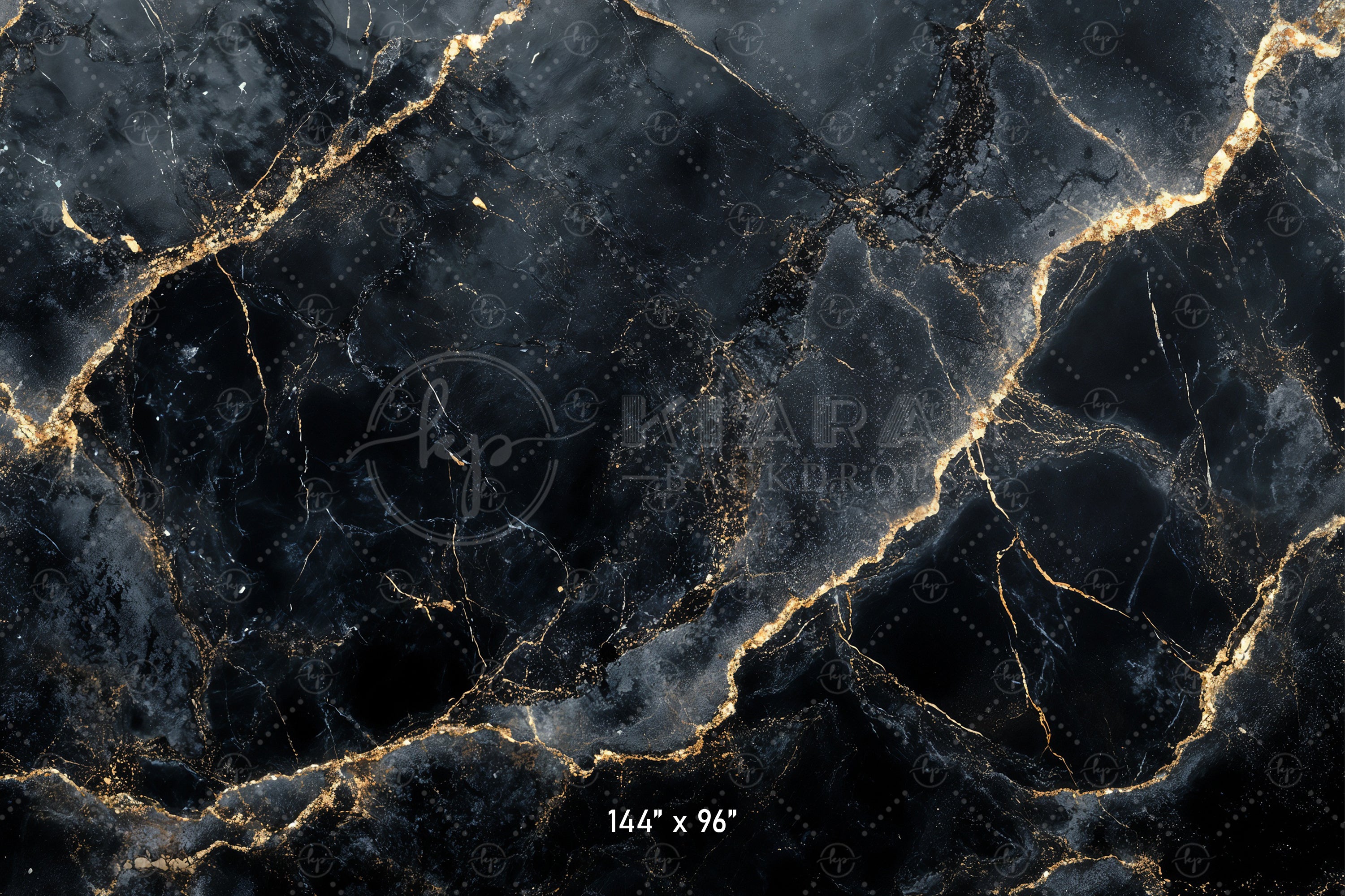 Luxury Black & Gold Marble Backdrop