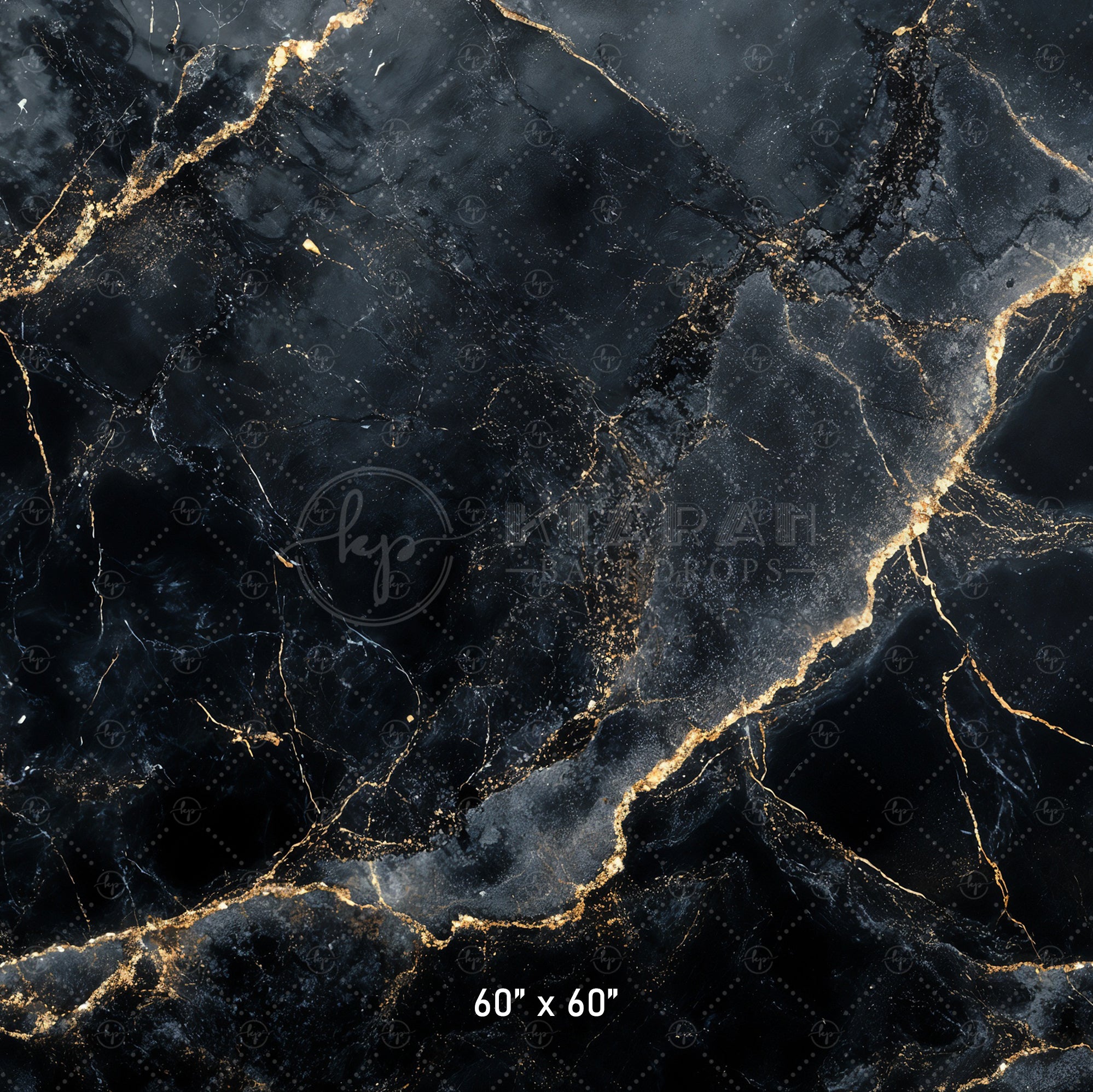 Luxury Black & Gold Marble Backdrop